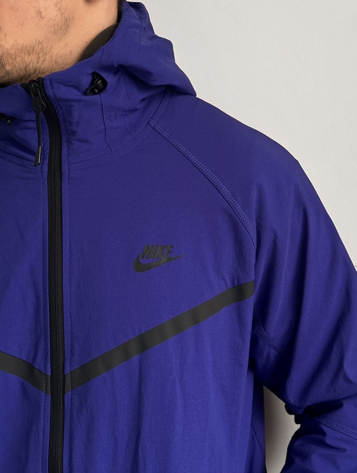 Nike Nike Tech Woven Full Zip Windbreaker Purple Jacket Size M Size US M / EU 48-50 / 2 - 2 Thumbnail