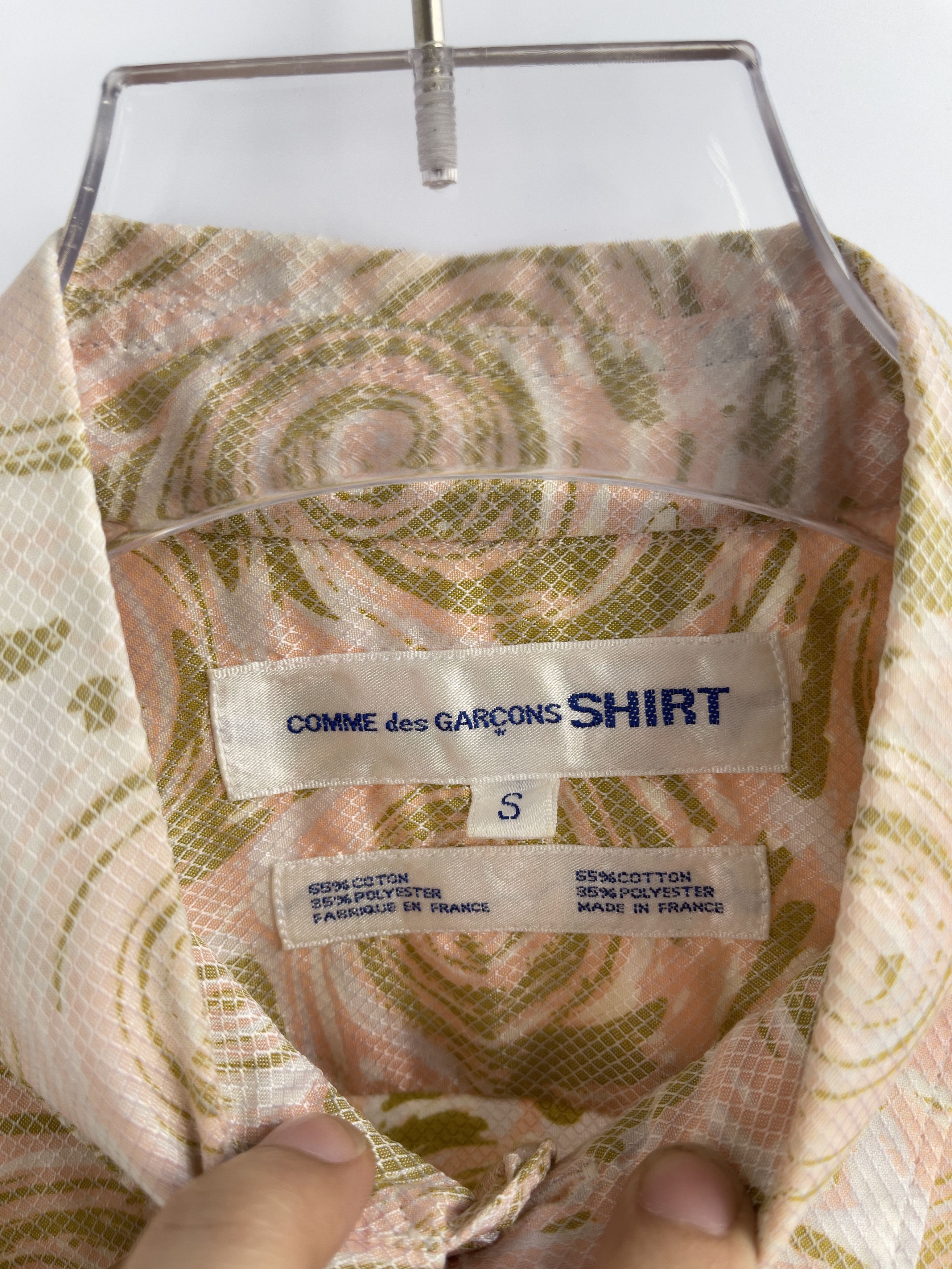 Comme des Garcons × Comme des Garcons SHIRT COMME des GARCONS SHIRT Pink Pattern Shirt Size US S / EU 44-46 / 1 - 3 Thumbnail