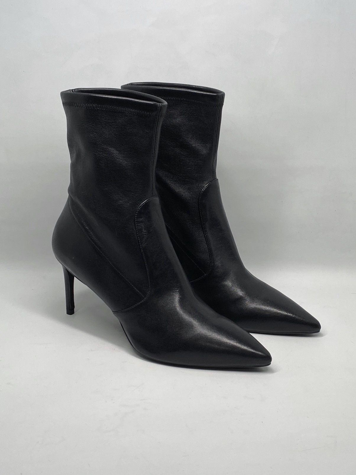 Stuart Weitzman Linsi 75 Leather Sock Bootie size 11