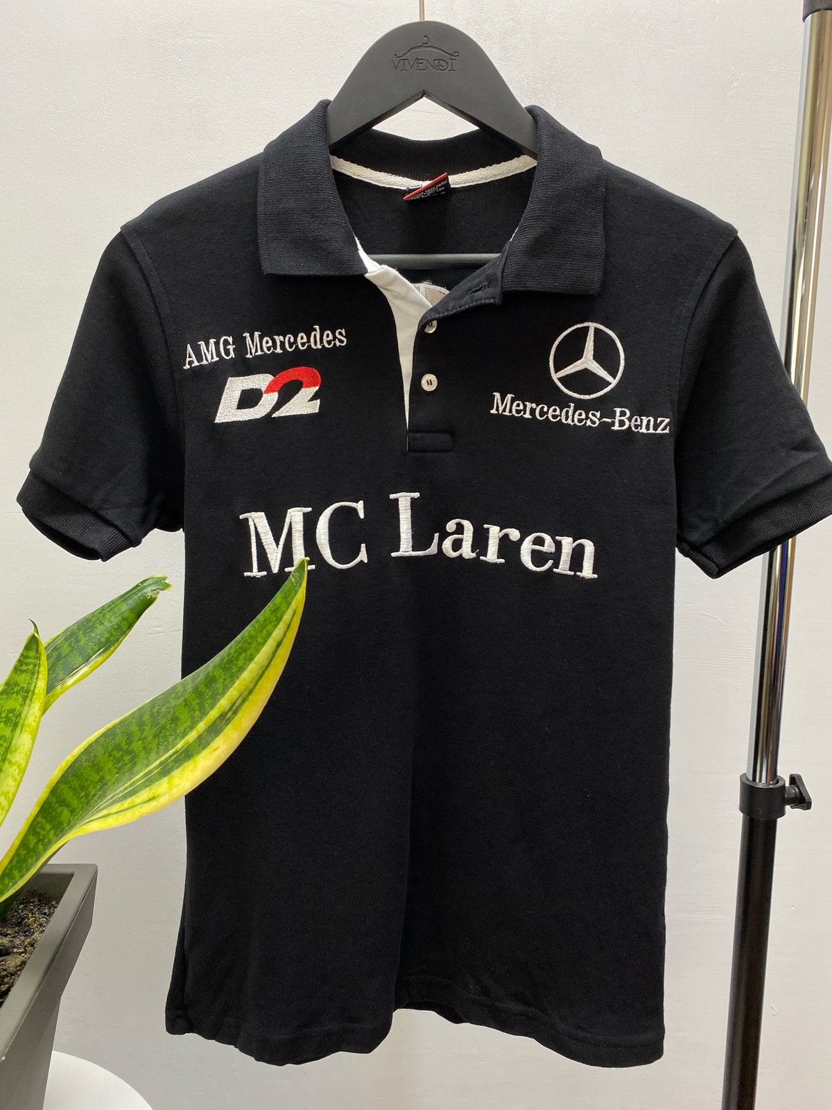 Mercedes-Benz × Vintage Vintage T-shirts Mercedes- Benz Mc Laren AMG D2 Polo Y2K Size US S / EU 44-46 / 1 - 5 Thumbnail