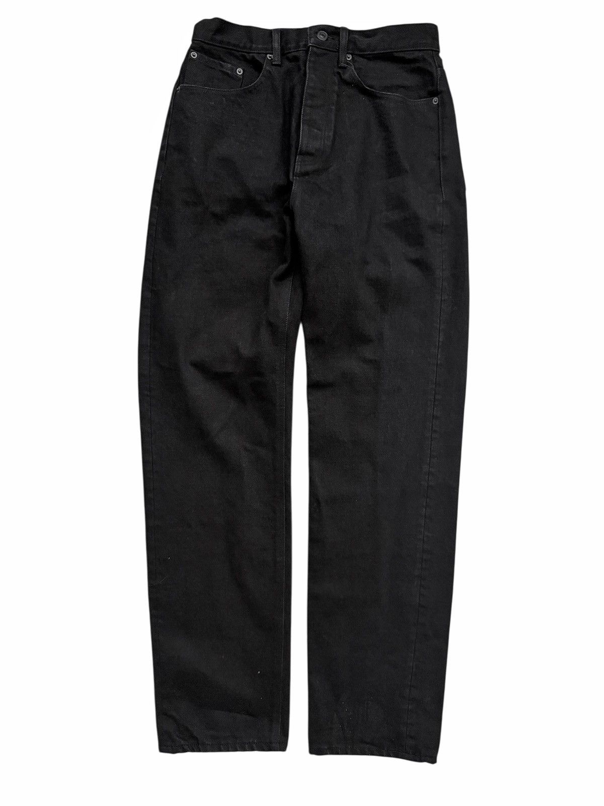 Balenciaga 2022 Japanese Selvedge Heavy Denim Pitch Black Size US 30 / EU 46 - 1 Thumbnail