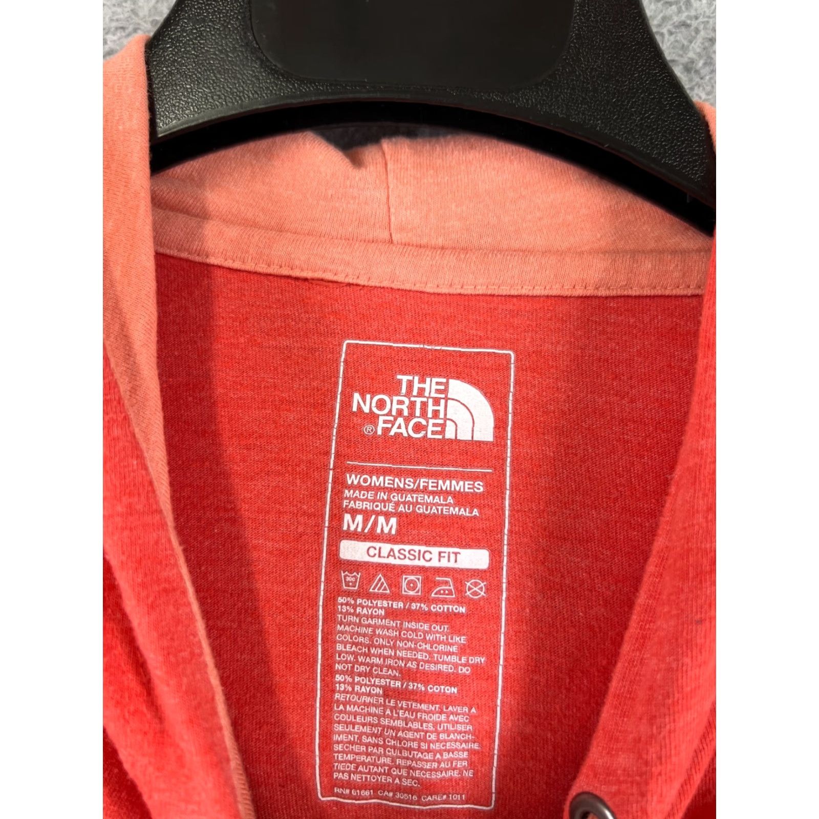 The North Face The North Face Hoodie Women Medium Orange Pullover Pocket Logo Crew Neck Jersey Knit Sweatshirt Size M / US 6-8 / IT 42-44 - 7 Thumbnail