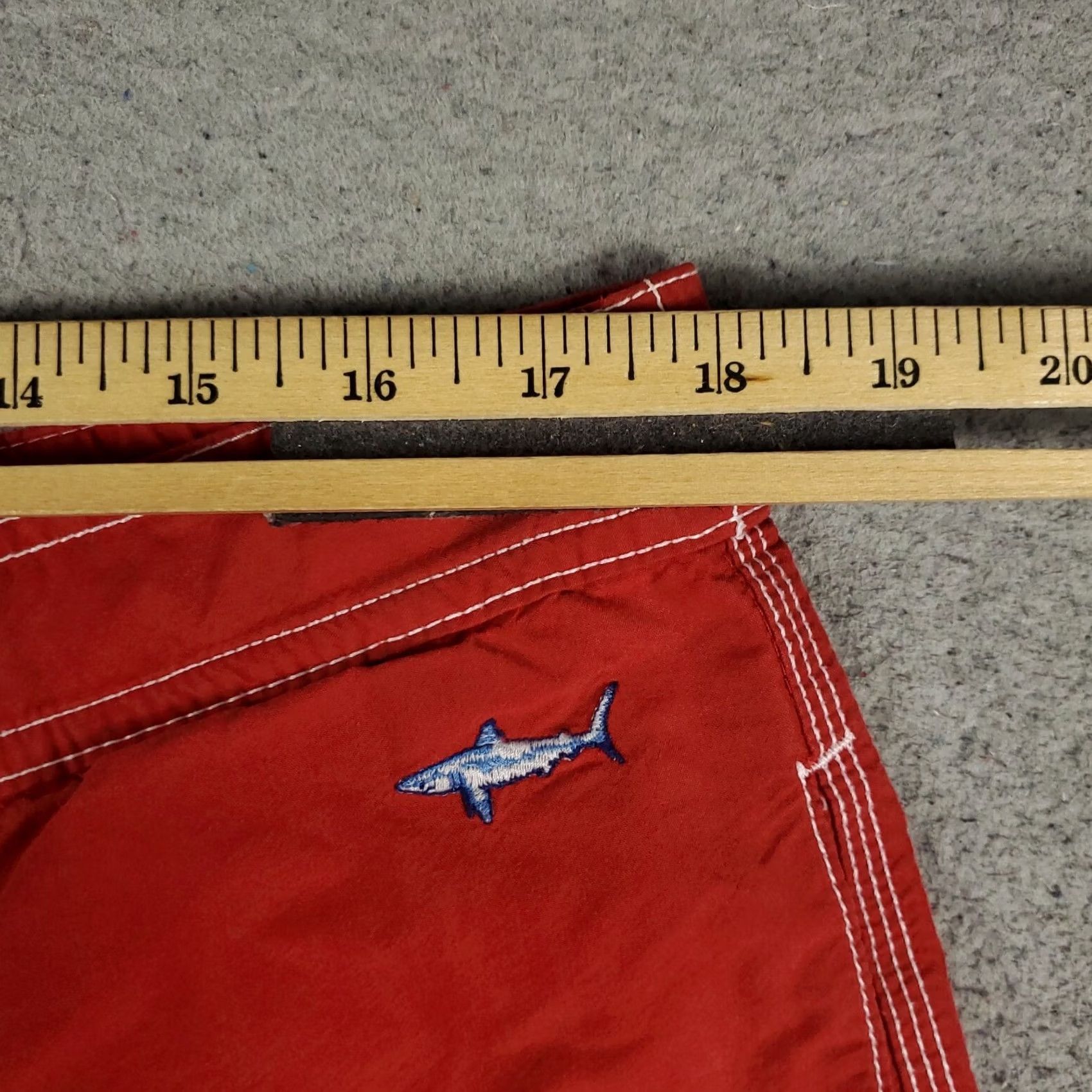 Polo Ralph Lauren Ralph Lauren Mens XL Red Shark Embroidered Beach Board Swim Trunks Size US 36 / EU 52 - 4 Thumbnail
