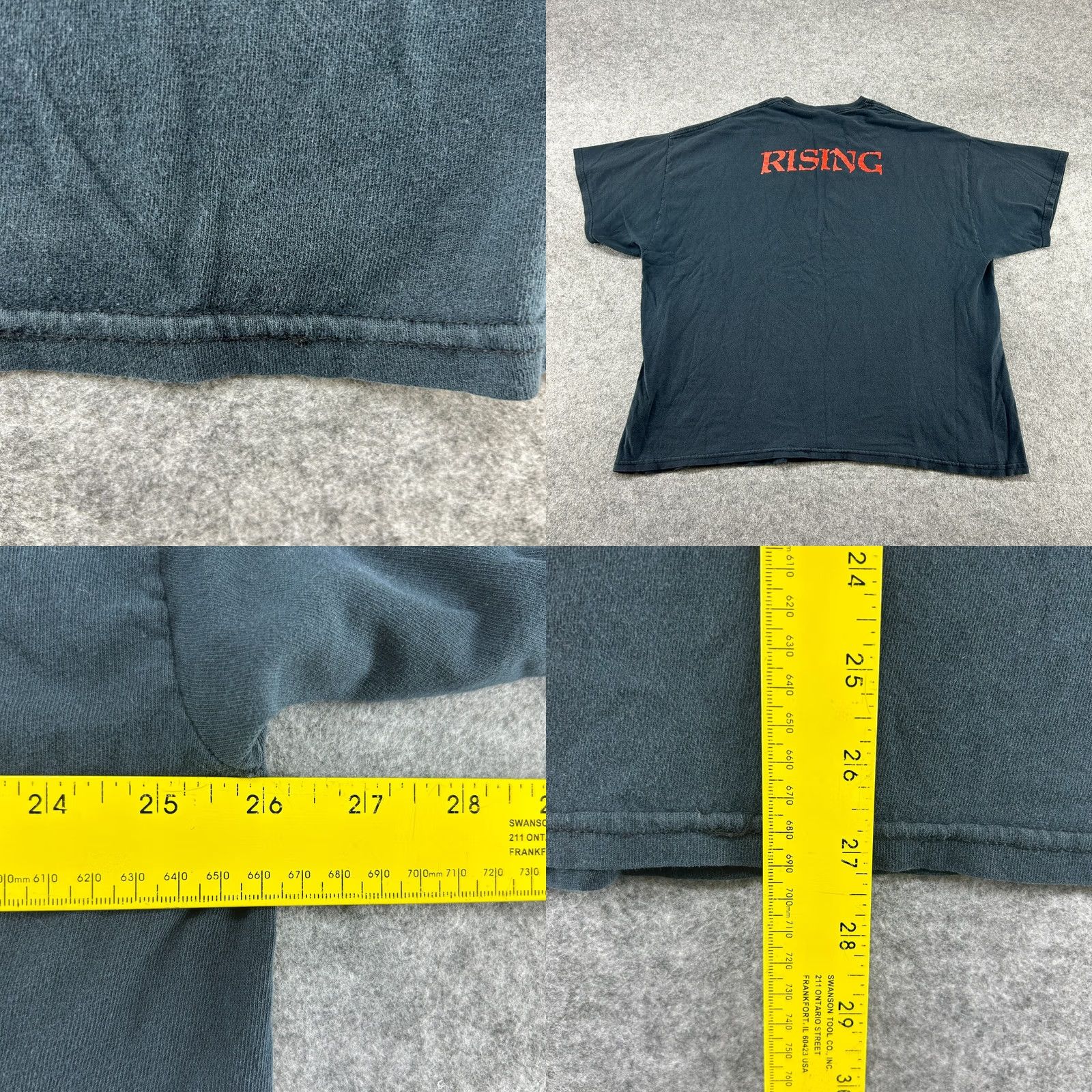 Gildan VINTAGE Ronnie James Dio Shirt Men 2XL Black Band Rising Long Live Rock Roll Y2K Shirt Size US XXL / EU 58 / 5 - 8 Thumbnail
