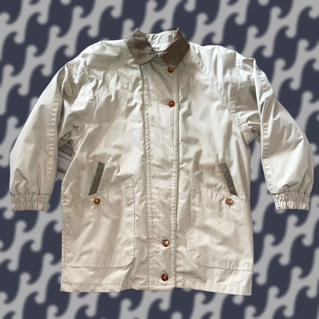 London Fog VINTAGE London Fog Coat Women’s 10 Reg Beige Long Zip Out Lining Overcoat Size L / US 10 / IT 46 - 1 Thumbnail