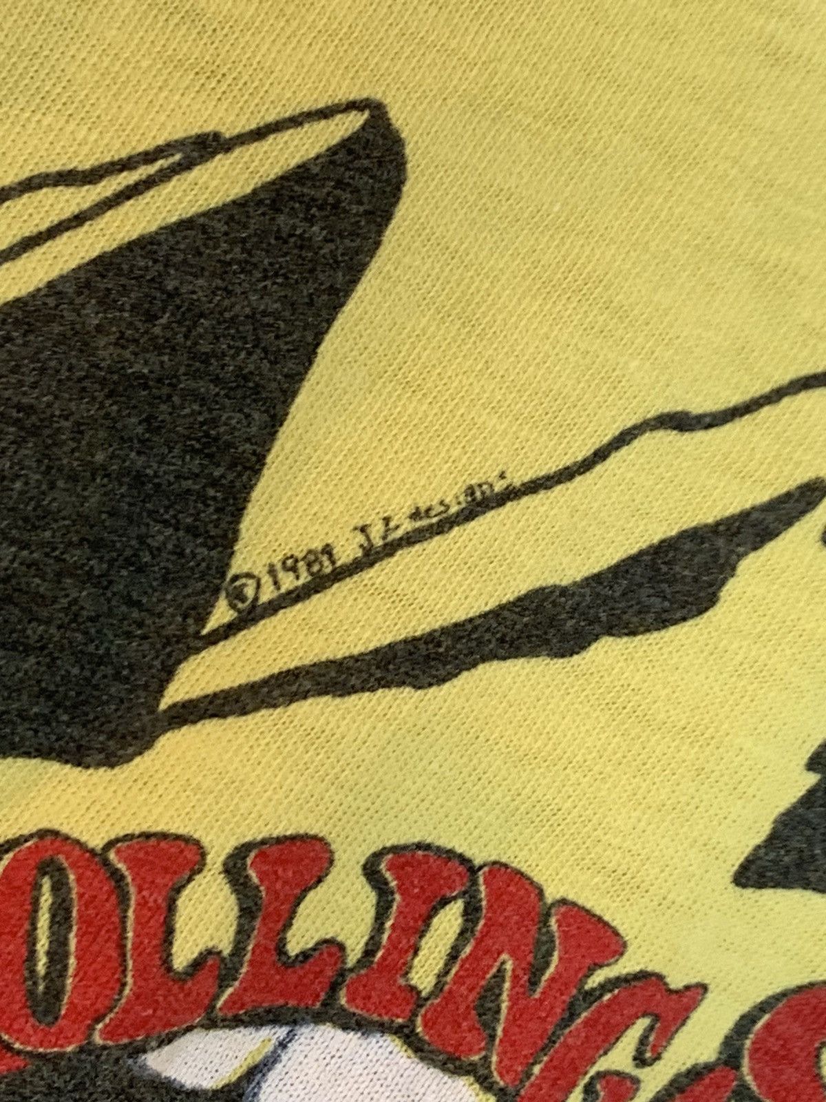 Band Tees × The Rolling Stones × Vintage RARE* Vintage 1981 Rolling Stones Live @ Boulder Staff Shirt Size US L / EU 52-54 / 3 - 7 Thumbnail