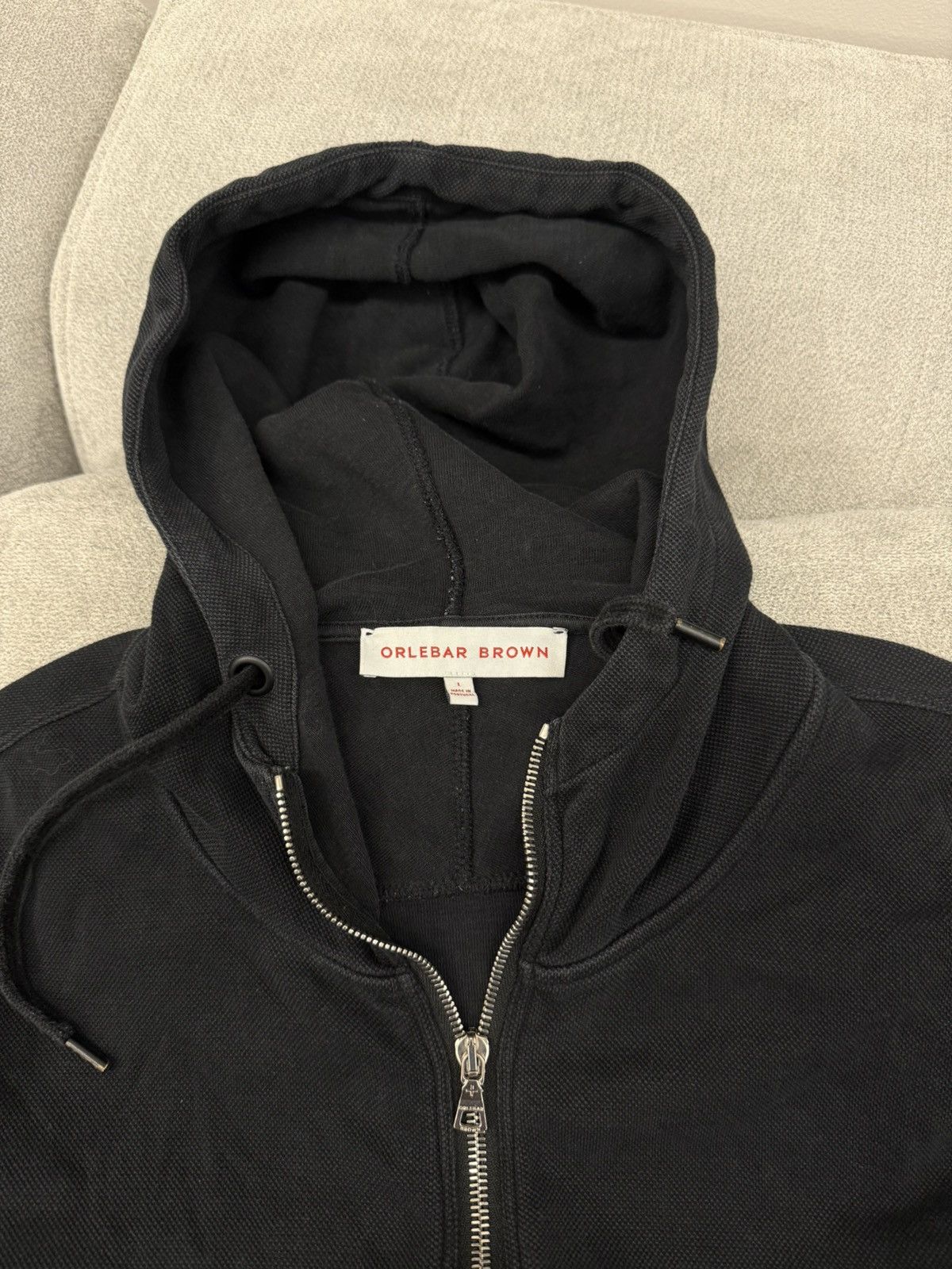 Orlebar Brown Orlebar Brown Black Zip Hoodie Size US L / EU 52-54 / 3 - 4 Thumbnail