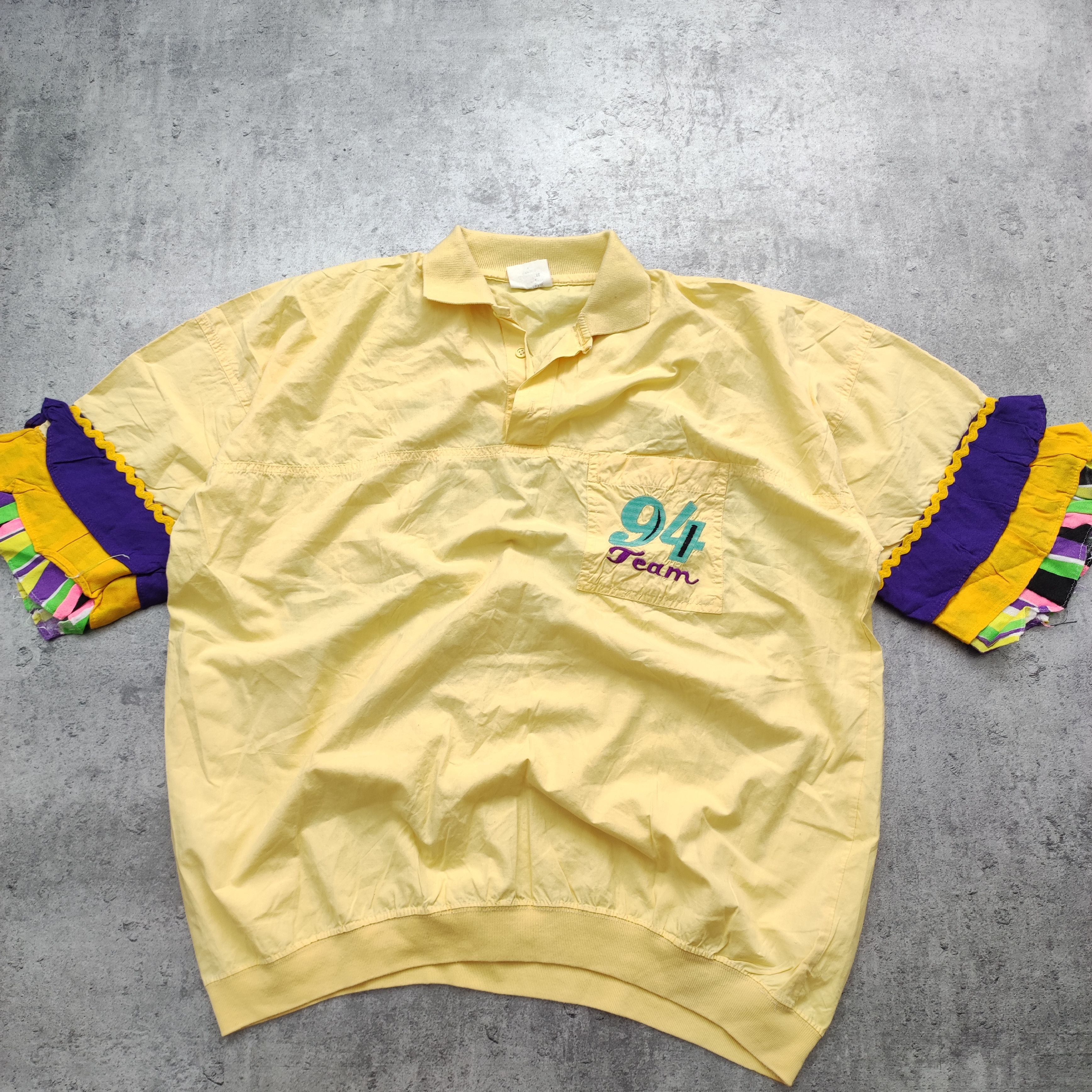 MLB × Vintage Vintage RARE 90s Avant Garde MLB 94' Team Yellow Jersey Size US XL / EU 56 / 4 - 3 Thumbnail