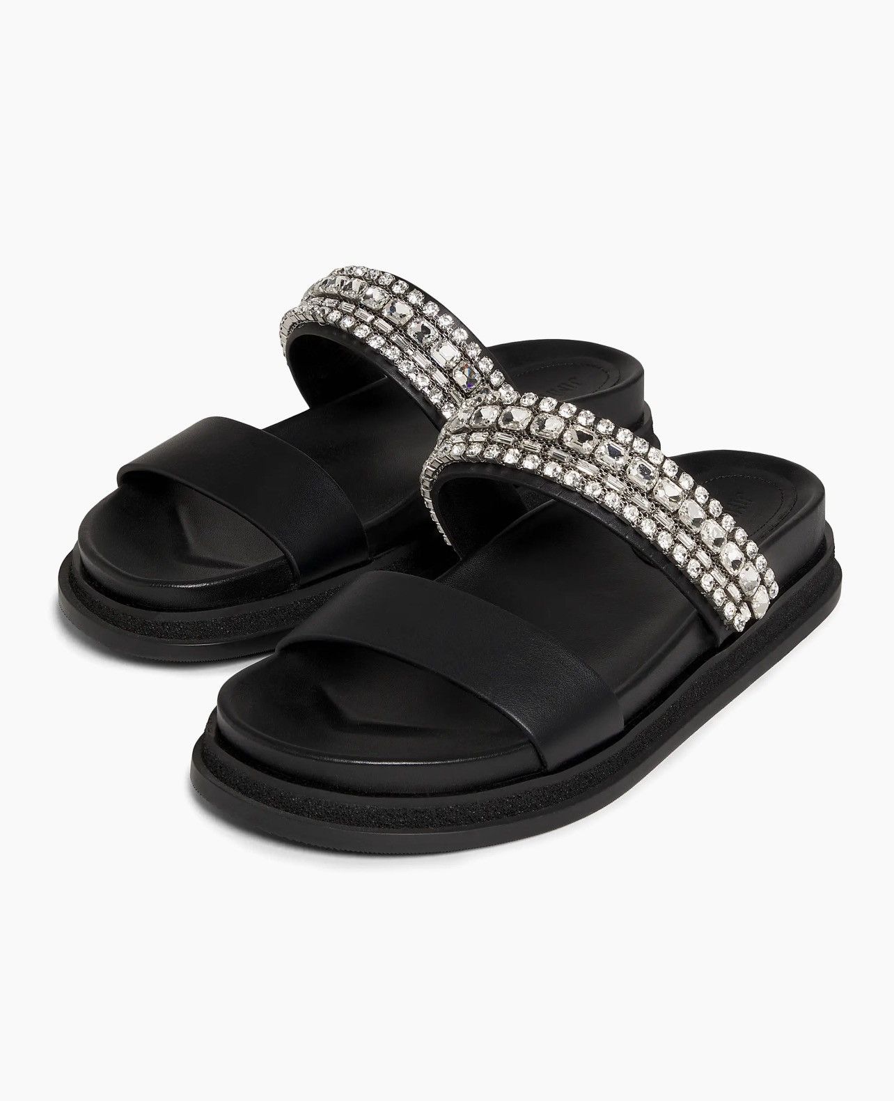 Jimmy Choo Jimmy Choo Jadi Crystal-Embellished Leather Slides size 36.5 Size US 6.5 / IT 36.5 - 1 Thumbnail