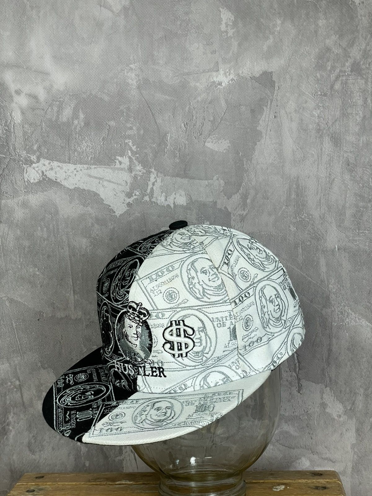 New Era New Era Dollars Vintage Cash Rap Snap Back Size ONE SIZE - 4 Thumbnail