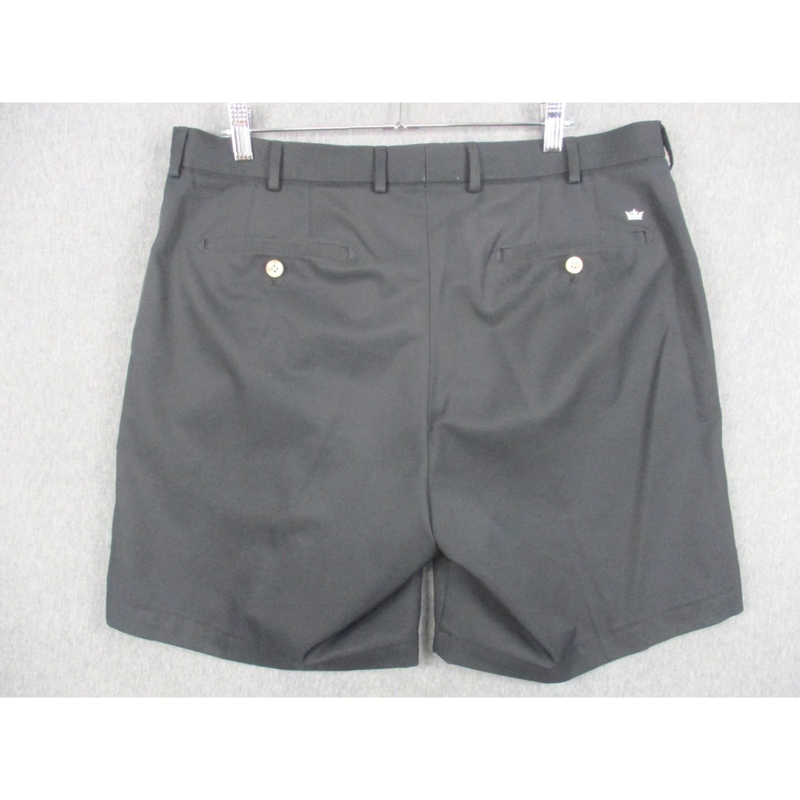 Peter Millar Peter Millar Shorts Mens 35 Black Wicking Chino Golf Casual 9 Inseam Flat Front Size US 35 - 3 Thumbnail