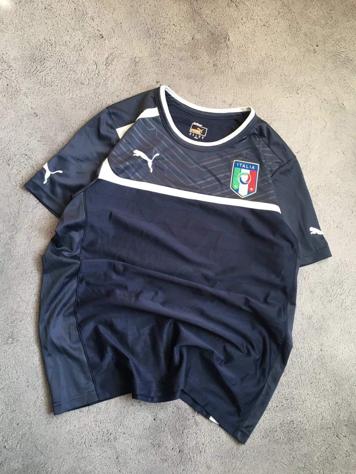 Puma 🐜 Puma Vintage Italia Football Soccer Jersey T-Shirt Size US M / EU 48-50 / 2 - 1 Thumbnail