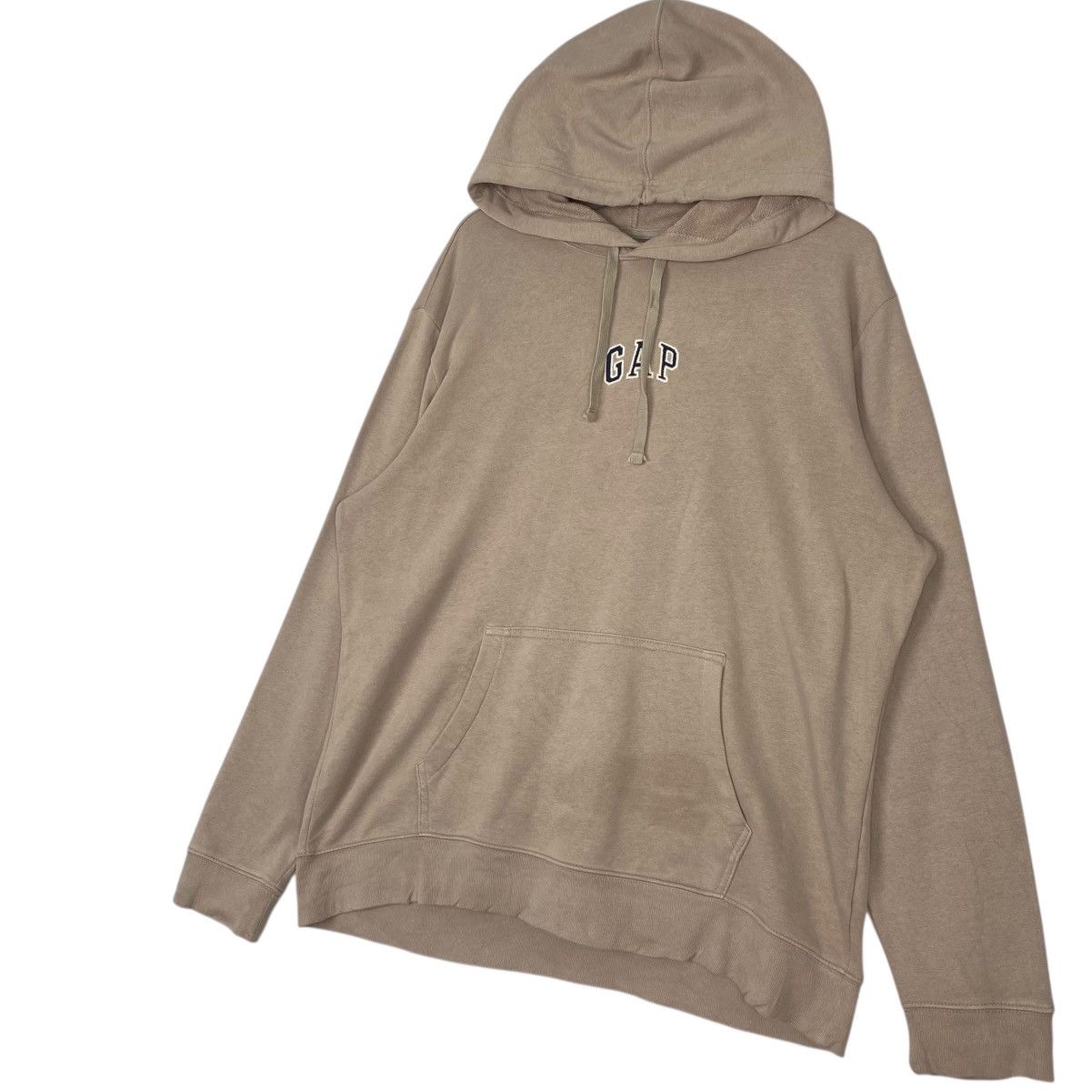 Vintage Vintage Gap Hoodie Sweater Beige Pullover Jumper Size L Size US L / EU 52-54 / 3 - 2 Thumbnail