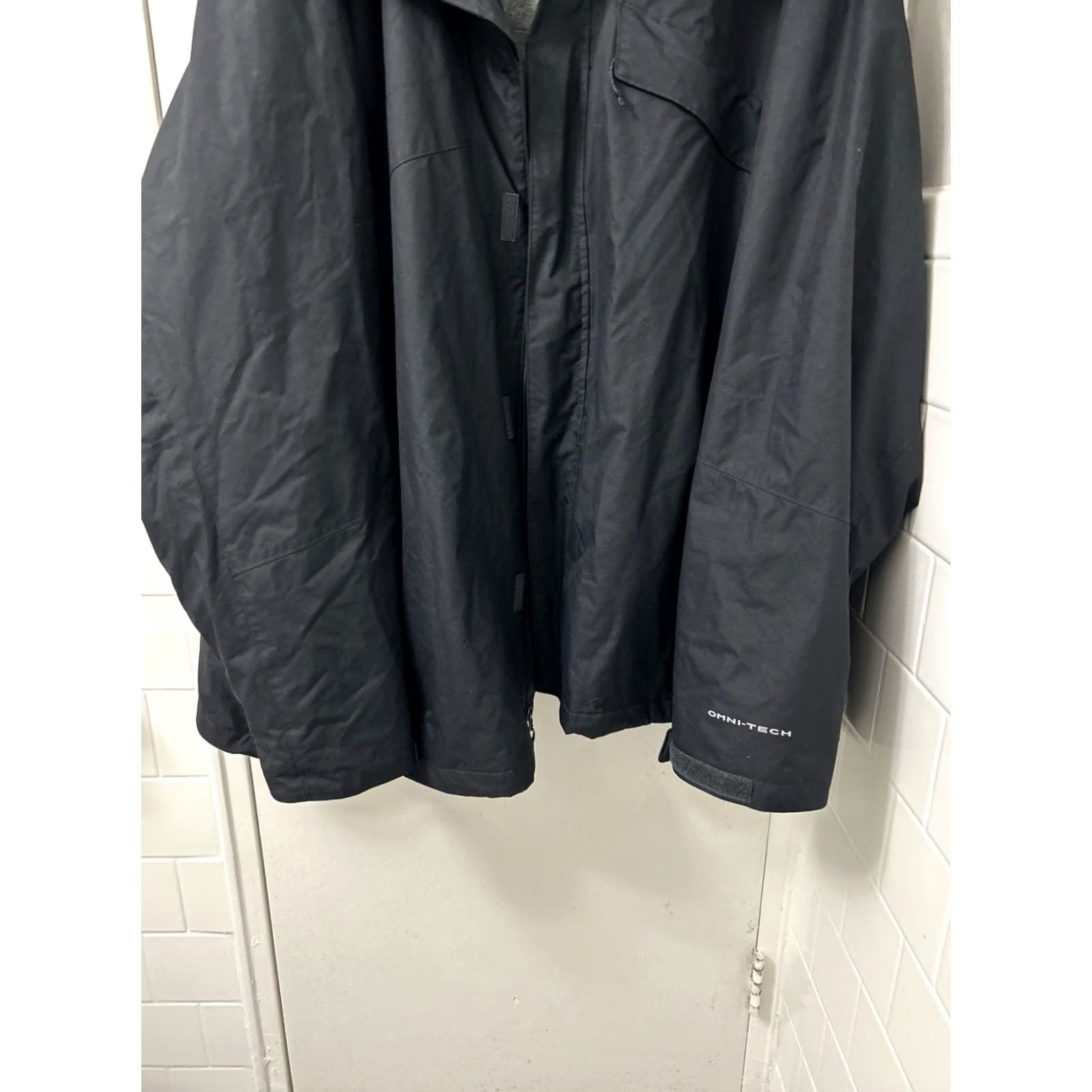 Vintage Columbia Bugaboo Interchange Jacket Mens 5XL Black 3 In 1 Omni-Tech Fleece Parka Rainproof Waterproof Hooded Lined Pockets Size US XXL / EU 58 / 5 - 3 Thumbnail
