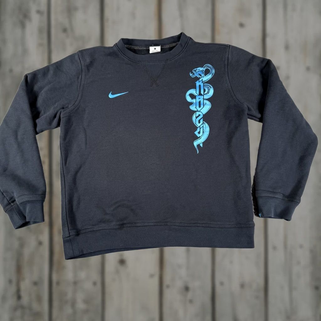 Nike Nike Kobe Bryant Mamba Mentality Sweatshirt Mens Large Black Blue Snake Sample Size US L / EU 52-54 / 3 - 1 Thumbnail