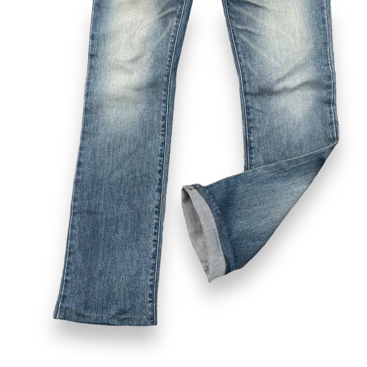 Tornado Mart 🇯🇵 VINTAGE TORNADO MART JAPAN WASHED FLARE DENIM PANTS Size US 34 / EU 50 - 5 Thumbnail