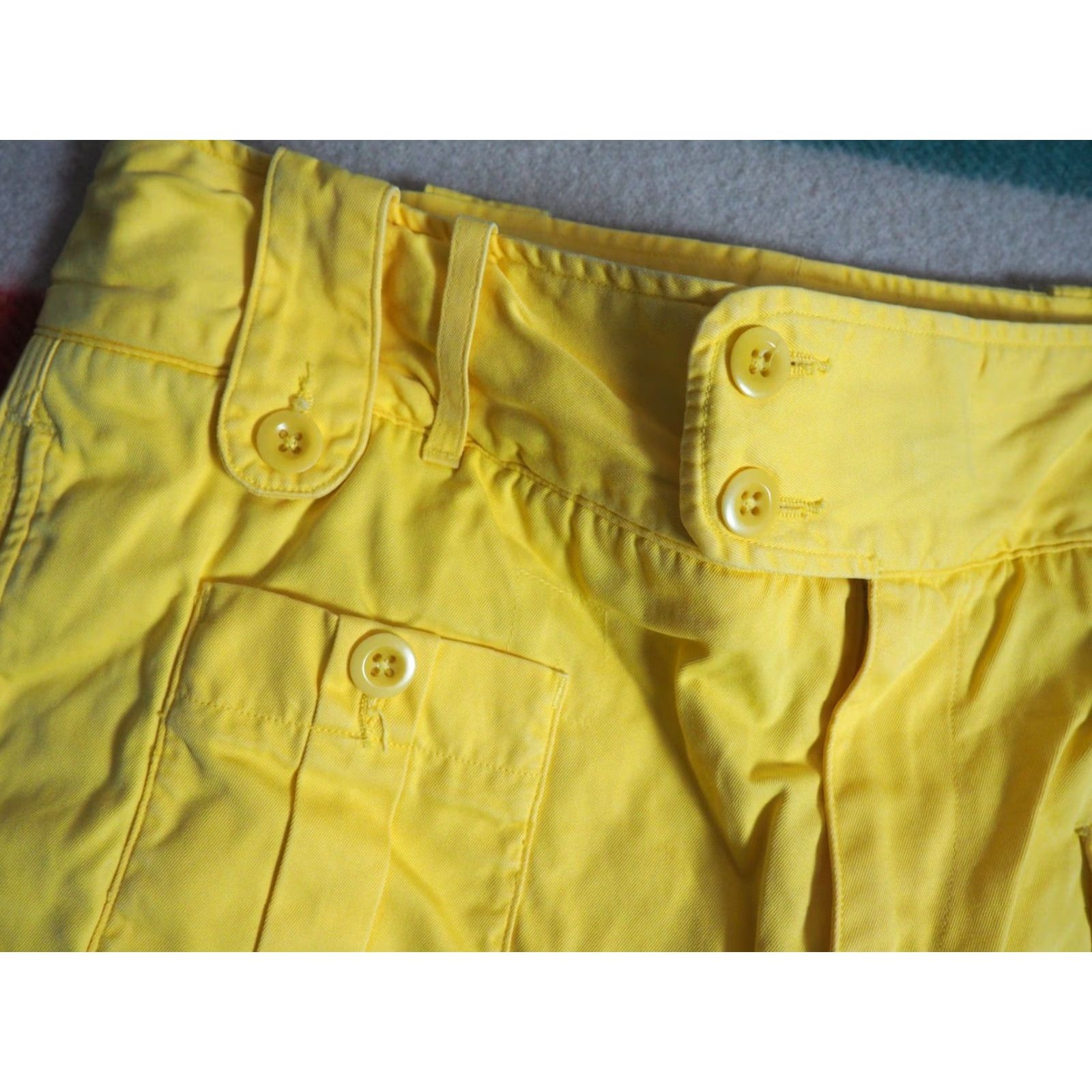 Polo Ralph Lauren VTG Polo Ralph Lauren Sport Shorts Yellow Cotton 34W 8 Womens 2000s Casual Size 30" / US 8 / IT 44 - 6 Thumbnail