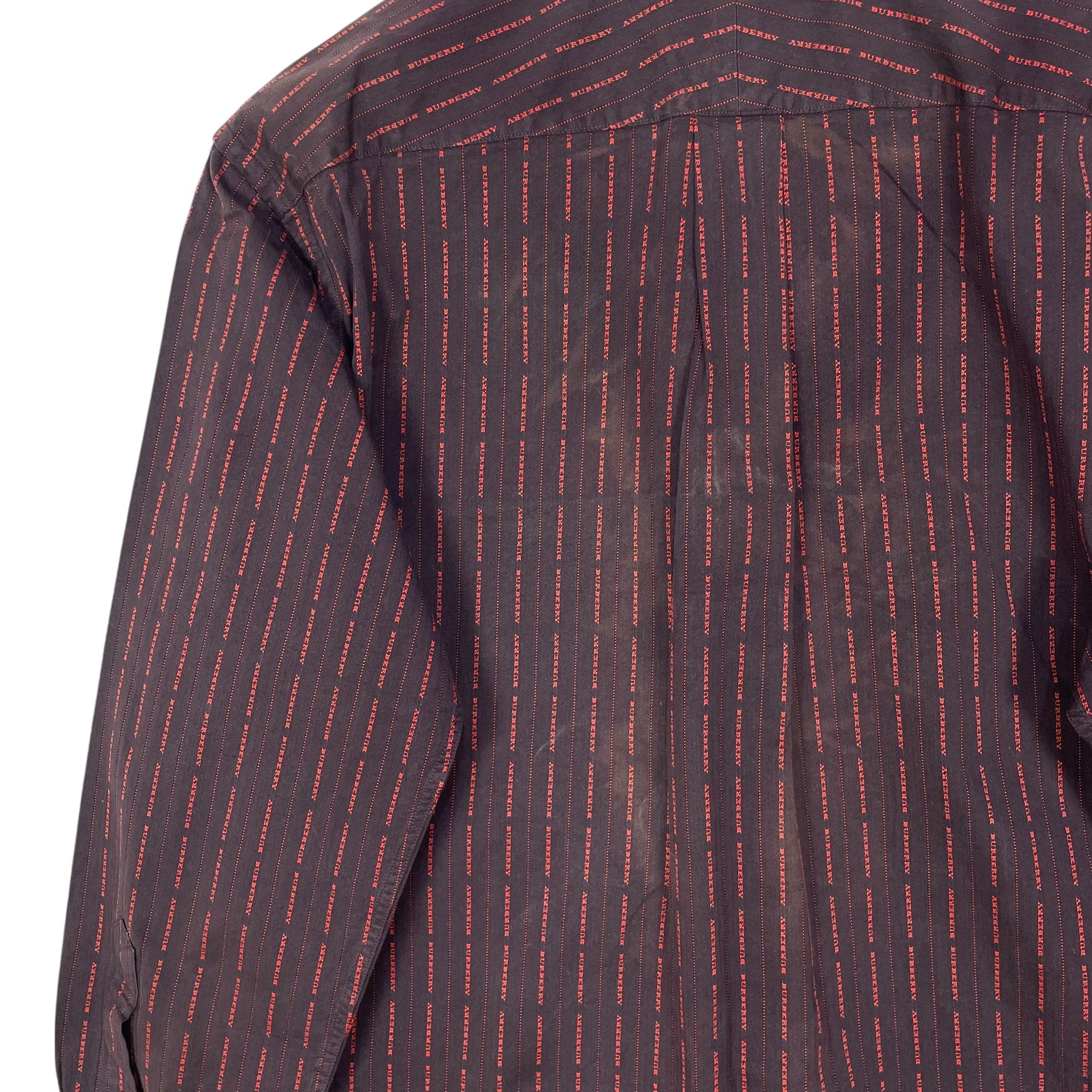 Burberry Vintage Burberry London Monogram Button Up Canvas Shirt Size US M / EU 48-50 / 2 - 11 Thumbnail