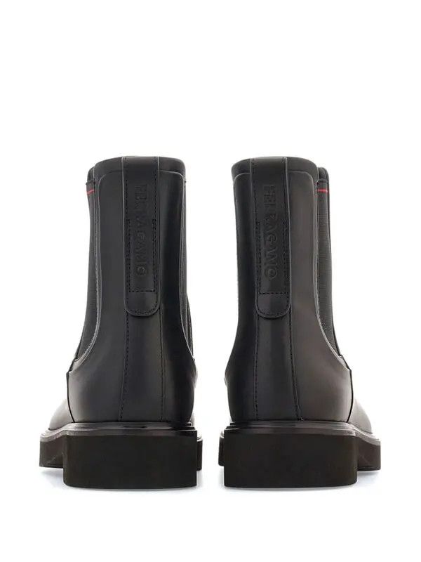 Salvatore Ferragamo o1s1rm0126 Leather Chelsea Boots in Black Size US 11 / EU 44 - 3 Thumbnail
