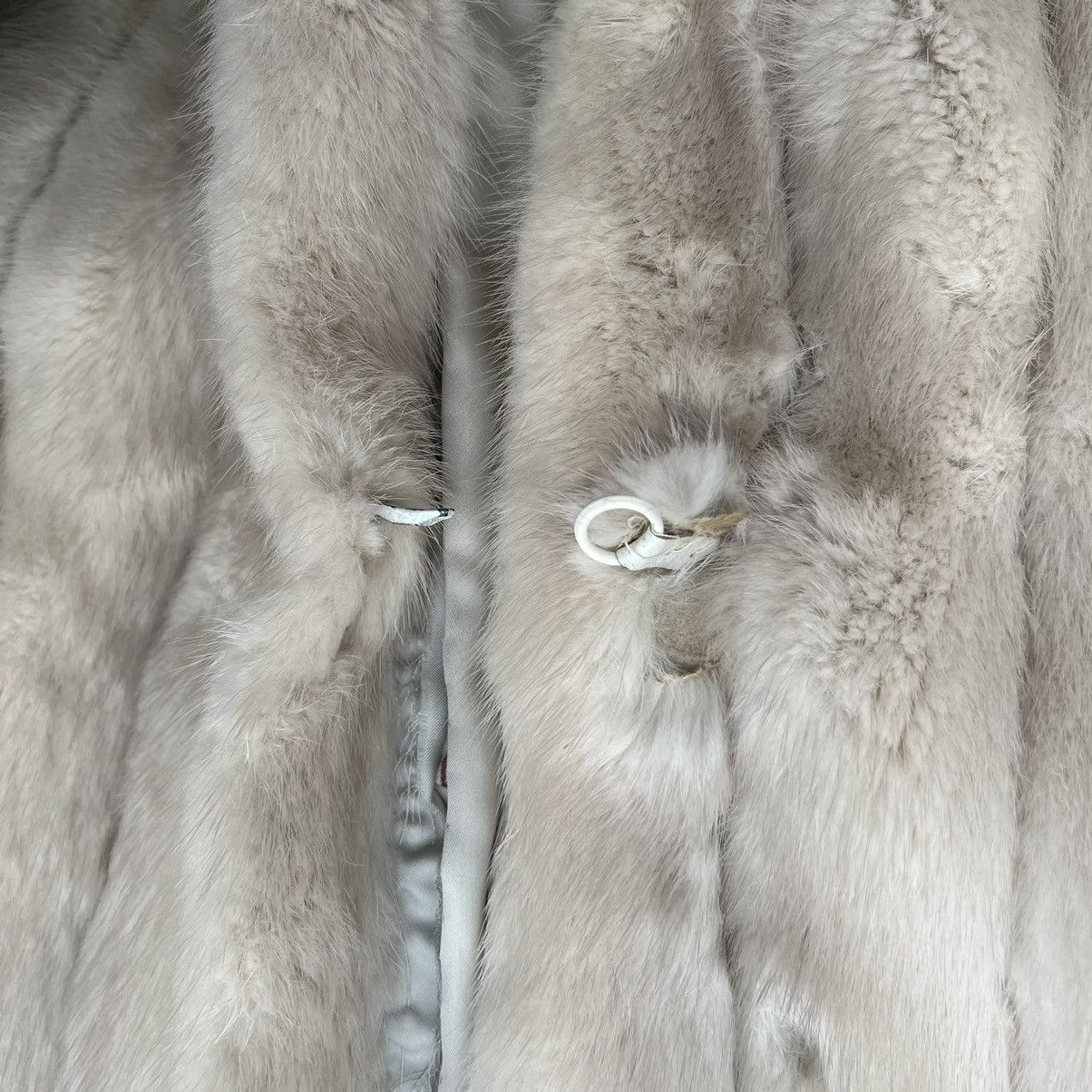 Vintage Vintage 80s Pastel Cream Mink Full Length Fur Coat Size M / US 6-8 / IT 42-44 - 9 Thumbnail