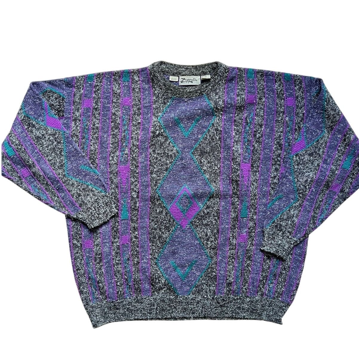 Urban Outfitters Vintage Purple Zeppelin Sweater Size US XXL / EU 58 / 5 - 1 Thumbnail