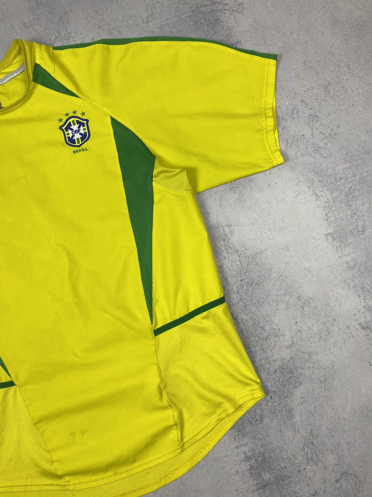 Nike × Vintage Vintage 00s Nike Brazil Hational Team Soccer Jersey Shirt Size US L / EU 52-54 / 3 - 4 Thumbnail