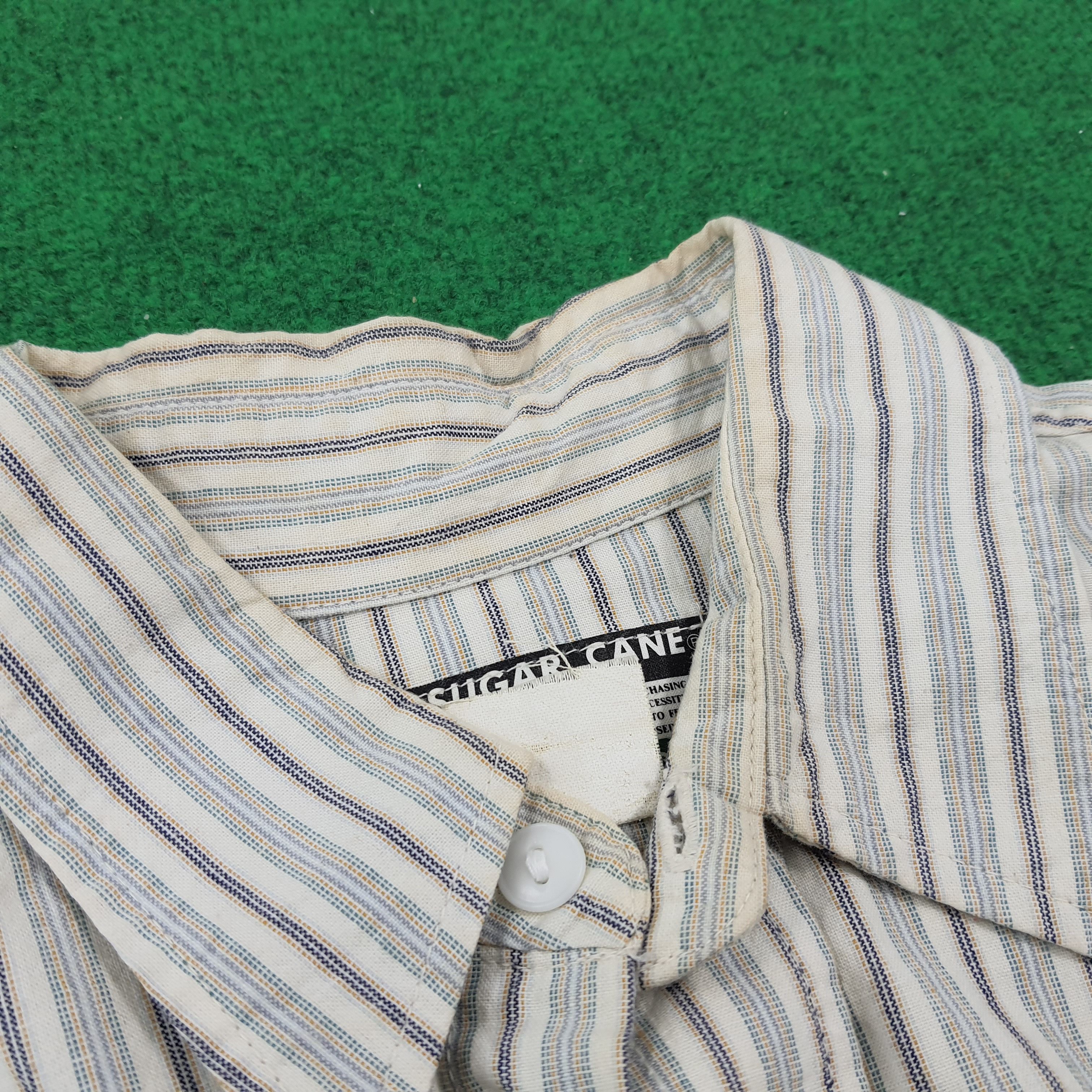 Japanese Brand × Sugar Cane × Vintage Vintage Sugar Cane Stripes Japan Brand Button Up Shirt Size US L / EU 52-54 / 3 - 4 Thumbnail