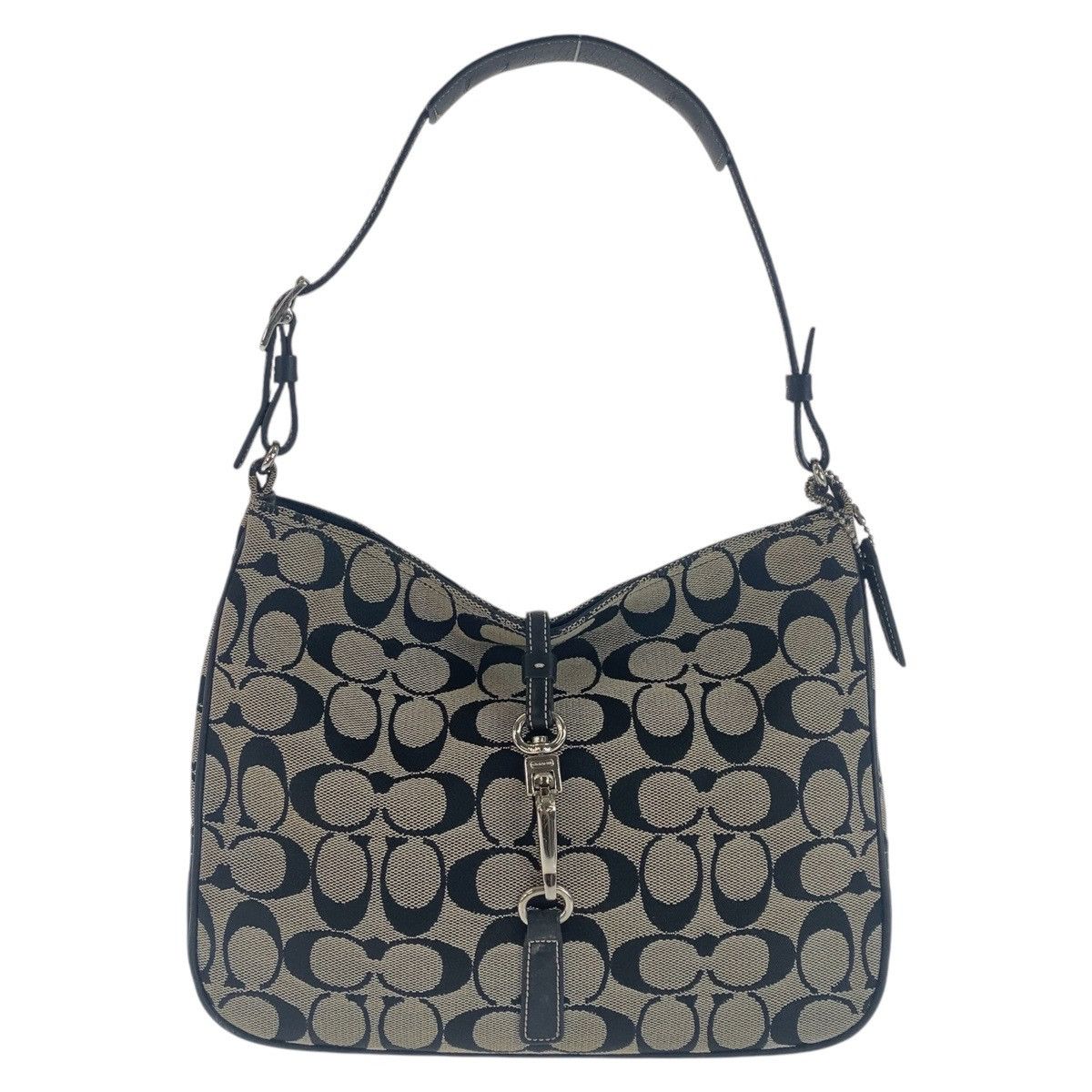 Coach Coach Coach Signature Canvas Leather Shoulder Bag Canvas Crossbody Bag in Very Good Condition Size ONE SIZE - 1 Thumbnail