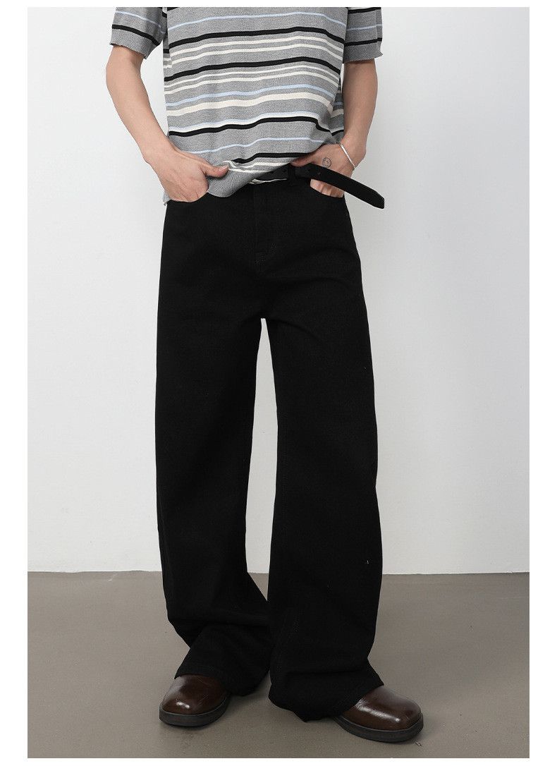 Japanese Brand Men's American Retro Washed Loose-Fit Straight-Leg Jeans Size US 32 / EU 48 - 2 Thumbnail
