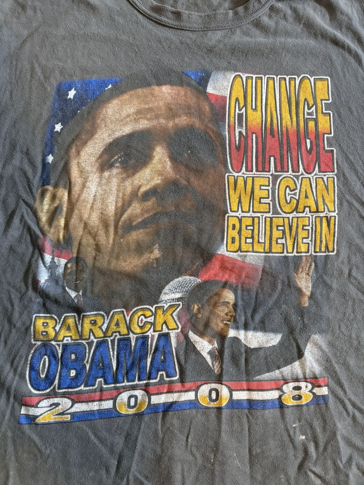 Vintage Vintage Barack Obama 2008 Graphic Tee Size US L / EU 52-54 / 3 - 3 Thumbnail