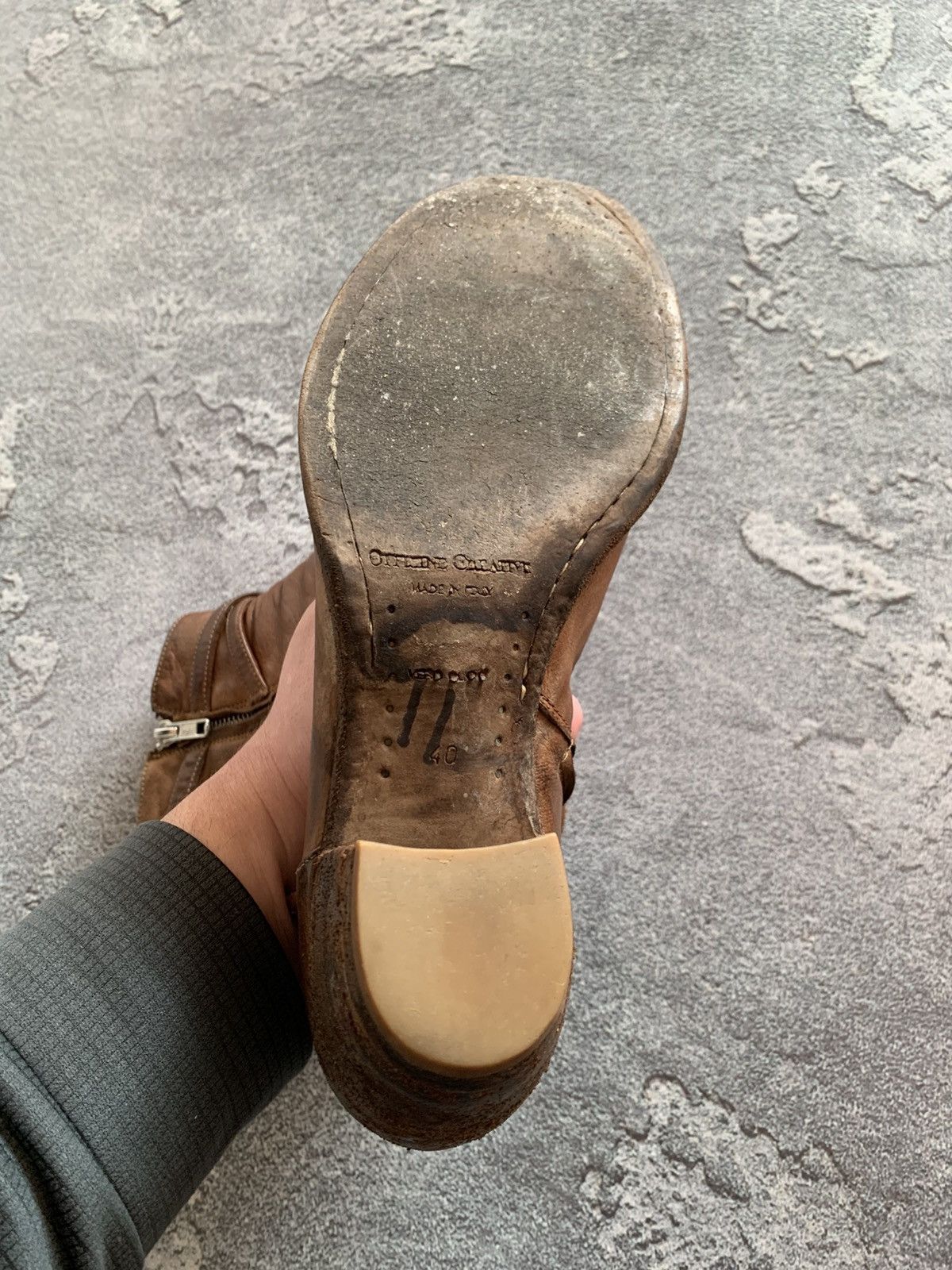 Leather × Officine Creative Officine Creative Brown Leather Avant Garde Boots size 40 Size US 10 / IT 40 - 9 Thumbnail