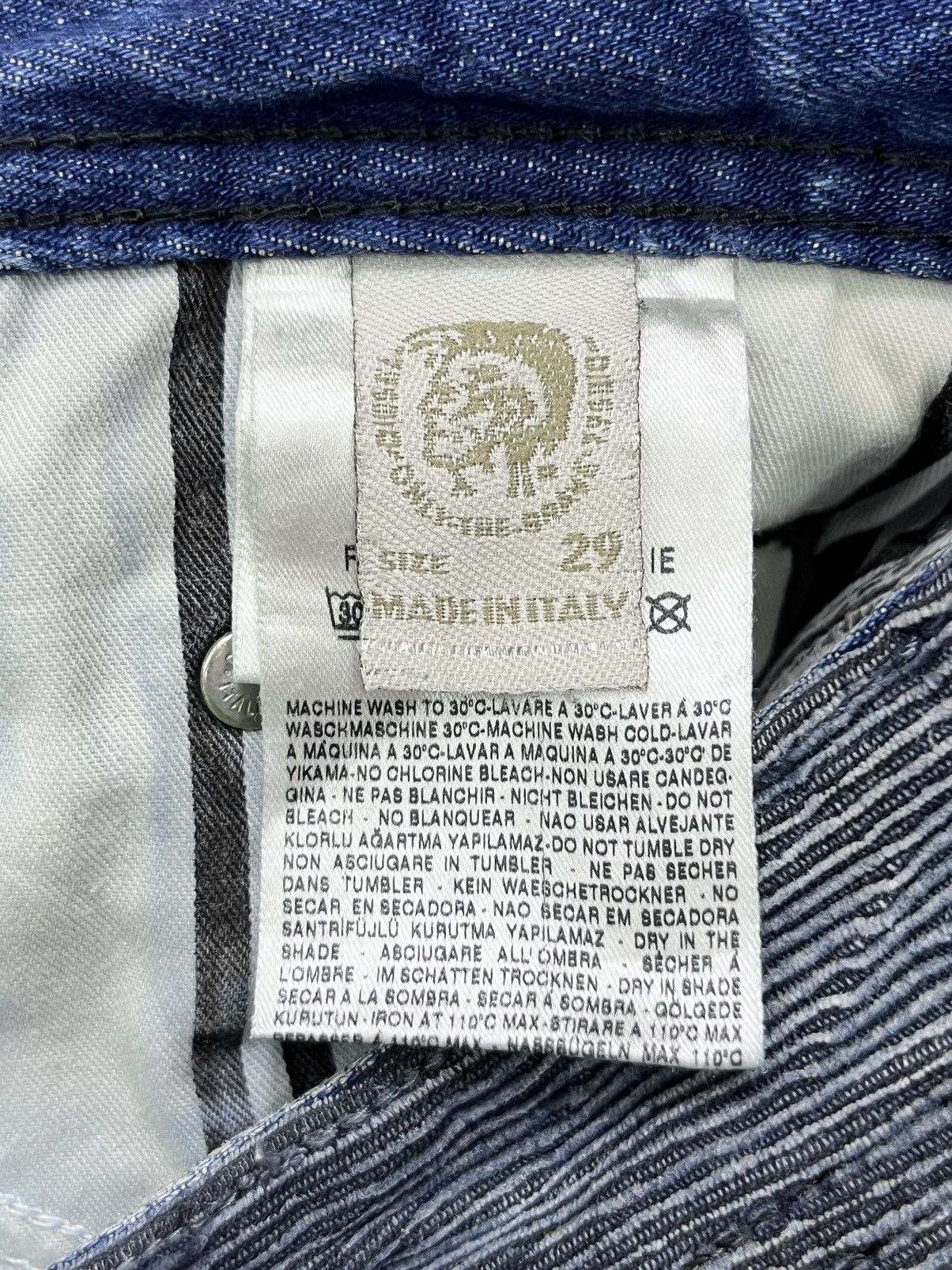 Diesel 🔥DIESEL ACID WASH Distressed Italian Denim FLARE Jeans Size US 30 / EU 46 - 16 Thumbnail