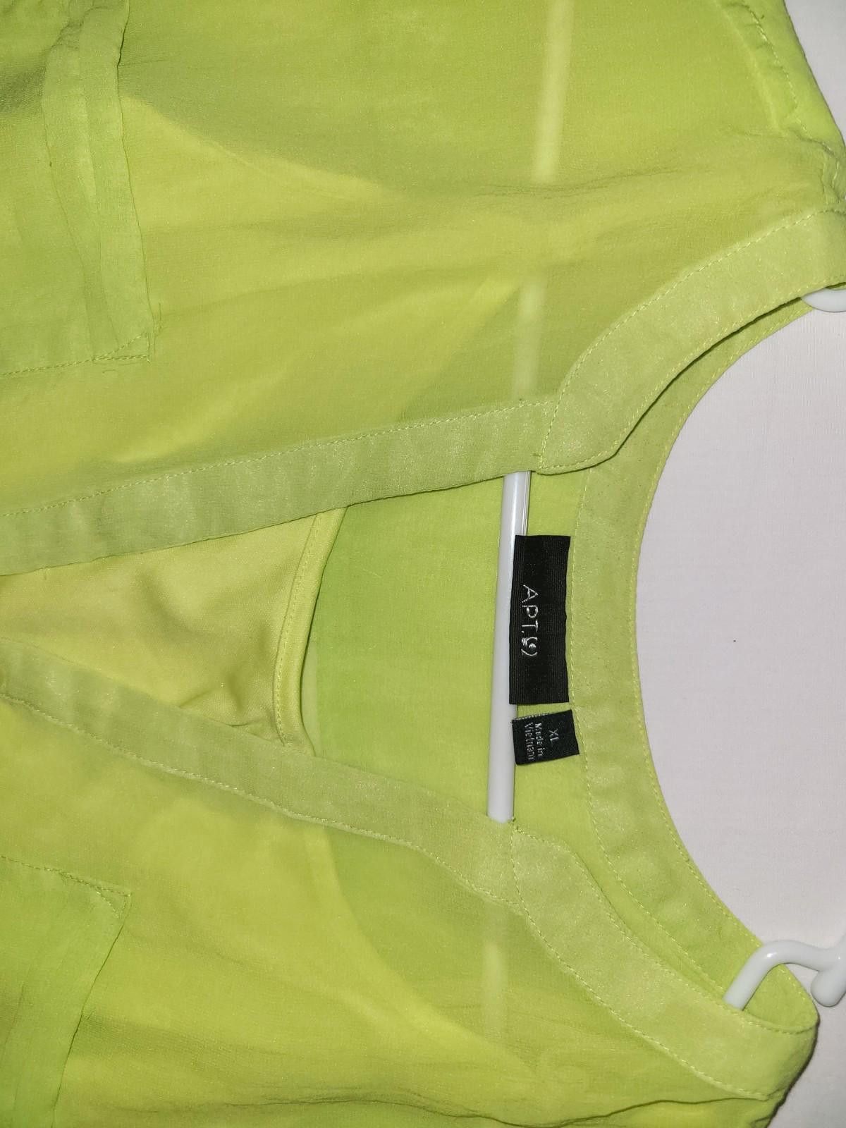 Apt. 9 Apt.9 women's XL yellow cami w/ 3/4 sleeve sheer blouse Size XL / US 12-14 / IT 48-50 - 3 Thumbnail