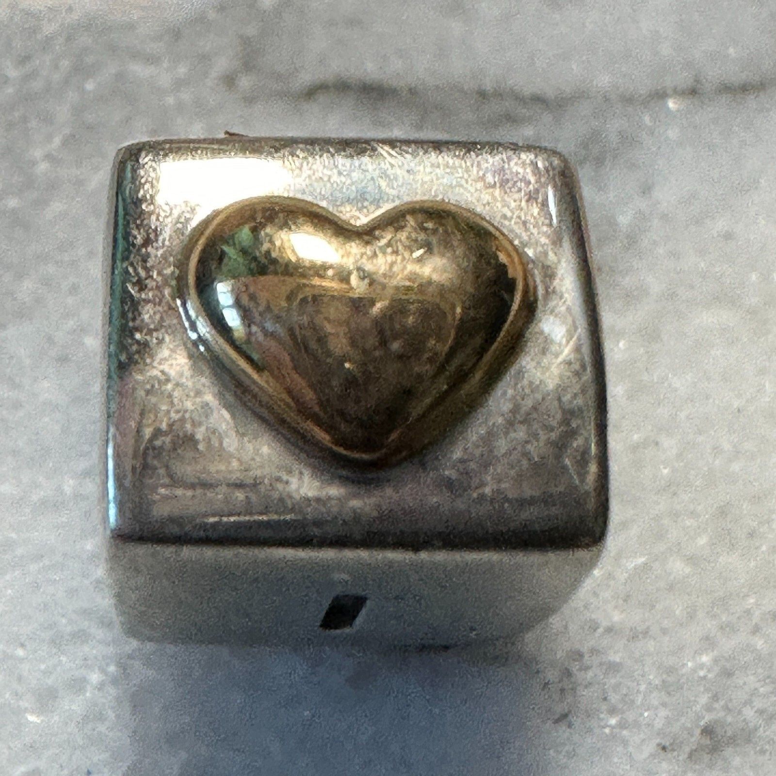 pandora Pandora Genuine 14k Two Toned I Love You Box Charm Bead 7902 Size ONE SIZE - 2 Thumbnail