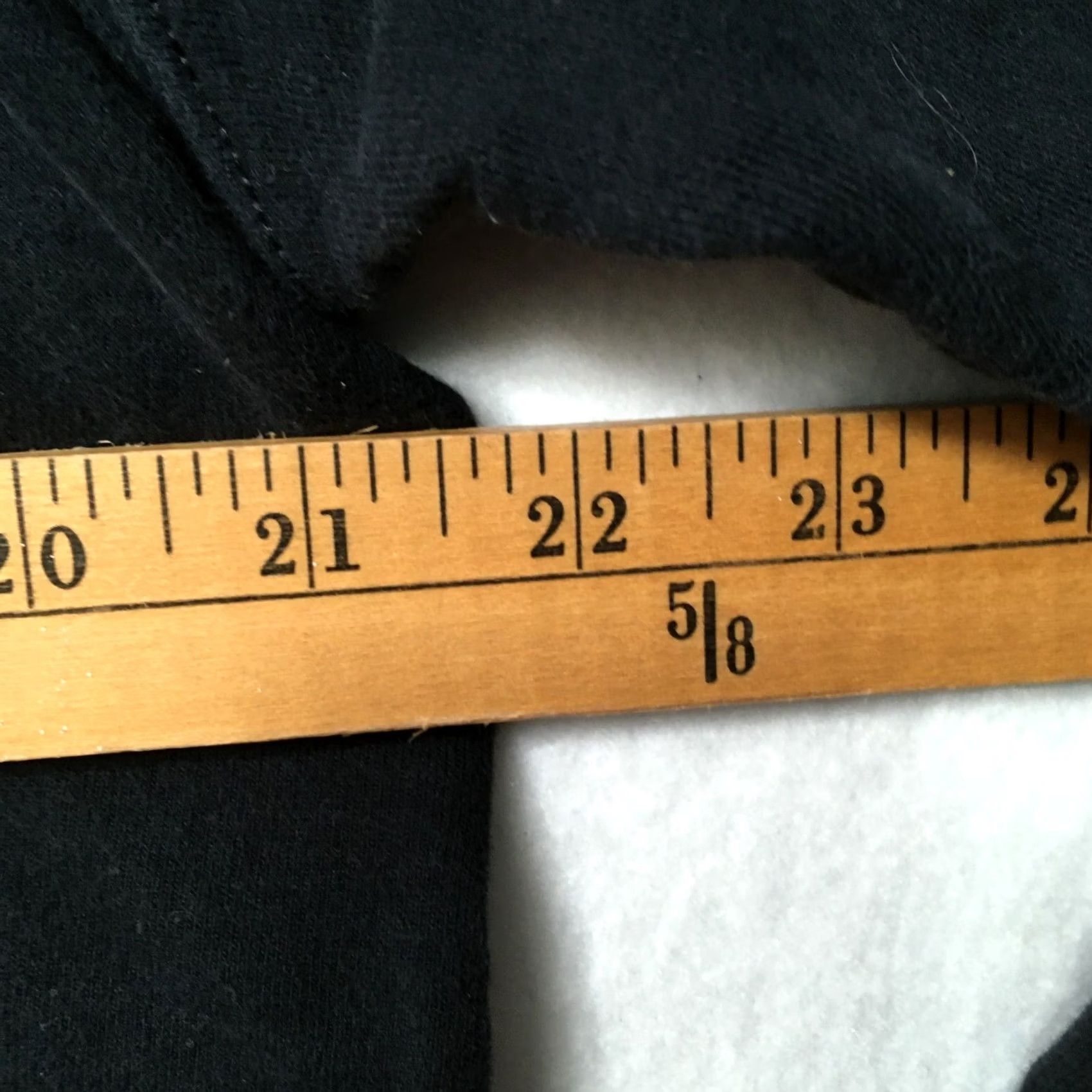 Vintage Hoodie Black Large Pullover Sweatshirt Logo "upside down" Graphic Print hooded Unisex Adults L Black Logo Graphic Print Hoodie Size L / US 10 / IT 46 - 6 Thumbnail