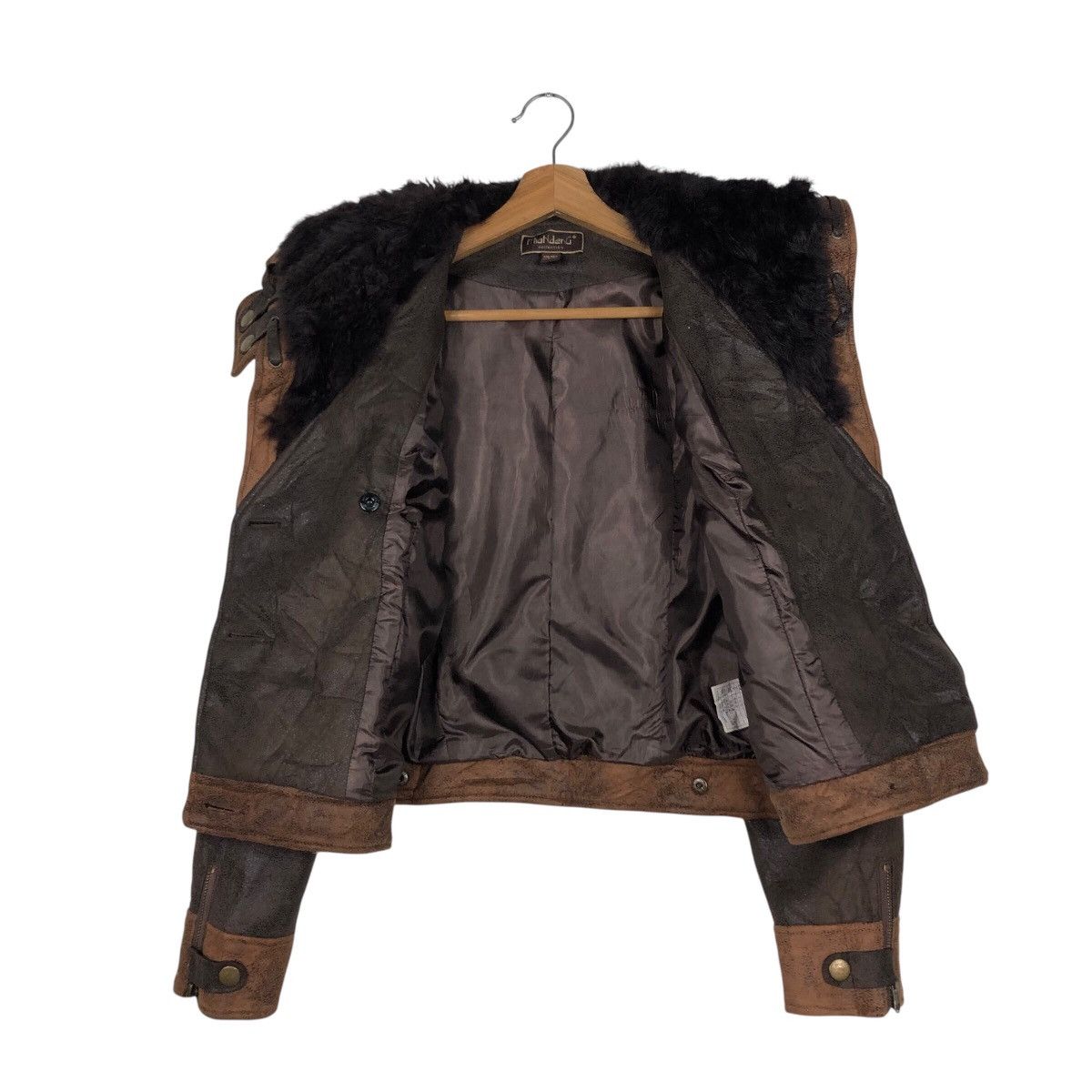 Japanese Brand 📌Cropped Biker Soft Leather Jacket Mian Deng Issey Miyake Size US L / EU 52-54 / 3 - 14 Thumbnail