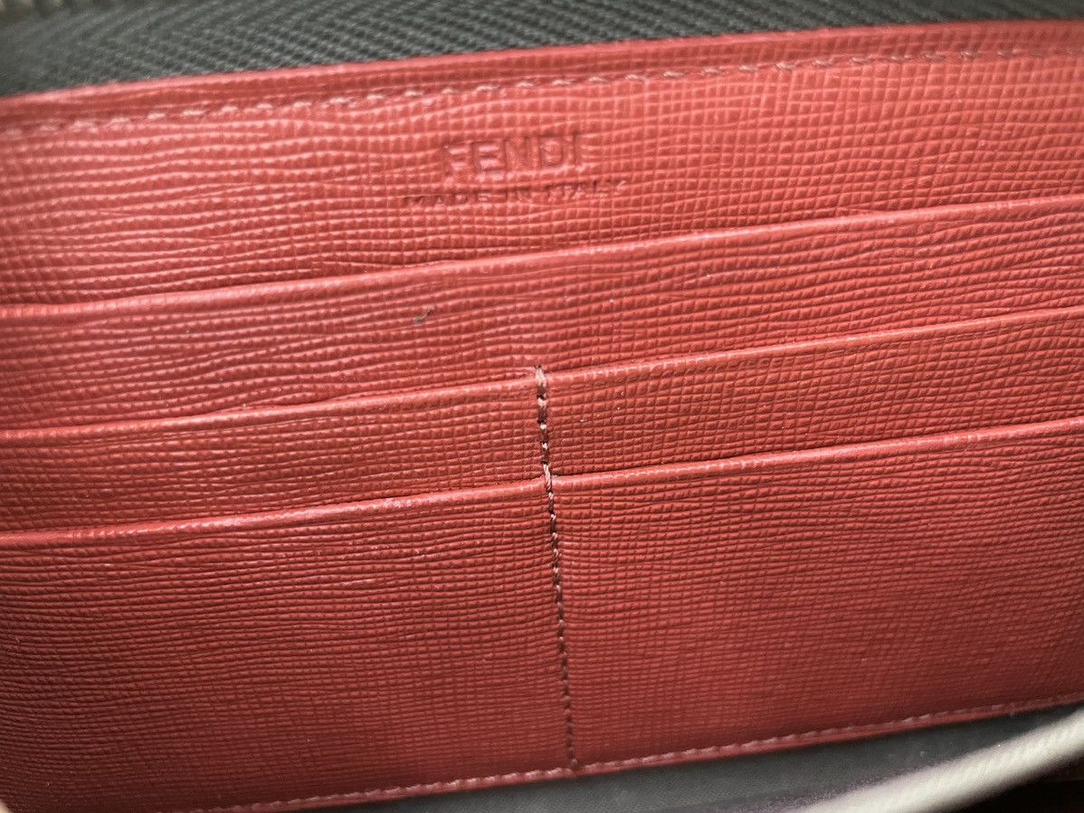 Designer × Fendi FENDI Monster Bugs Long Wallet Purse Leather Studded Zippy Size ONE SIZE - 10 Thumbnail