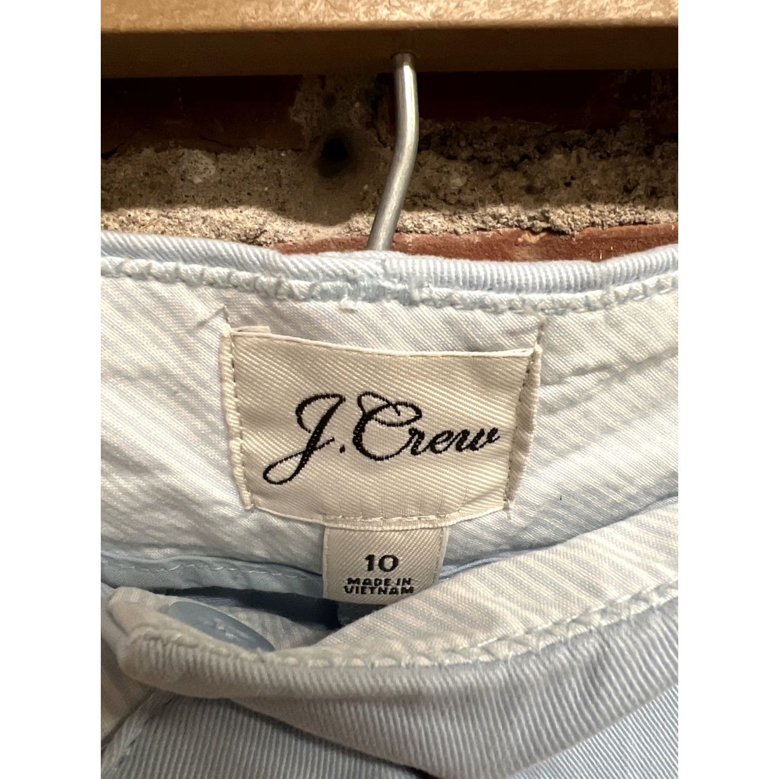 J.Crew J. Crew Womens Blue Chino Shorts Size 10 - Regular Cotton Chino Shorts Womens 10 Blue J.Crew Size 32" / US 10 / IT 46 - 3 Thumbnail