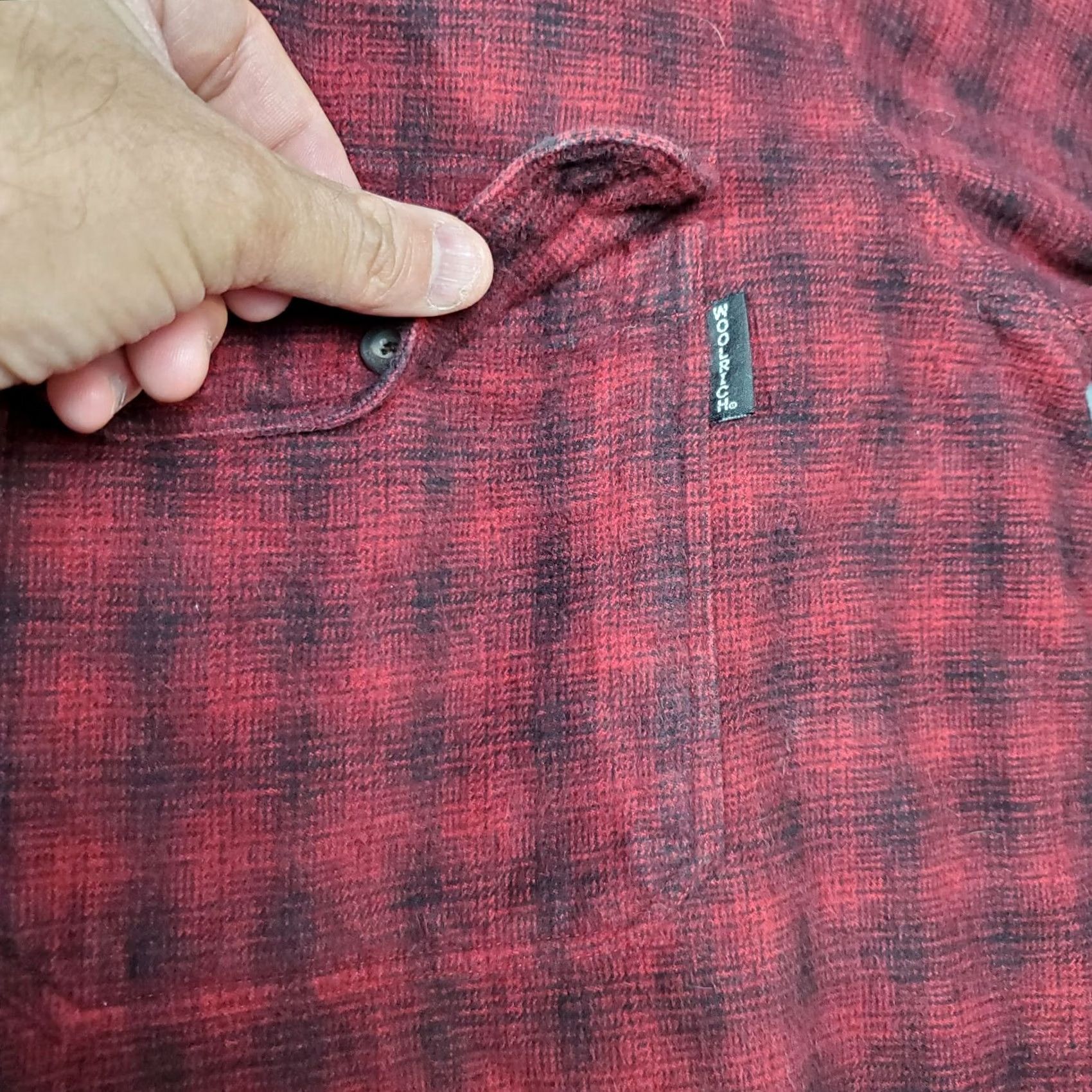 Vintage Woolrich Flannel Shirt Mens XL Red Black Plaid Outdoor Button Up Long Sleeve 90s Classic Outdoor Size US XL / EU 56 / 4 - 4 Thumbnail