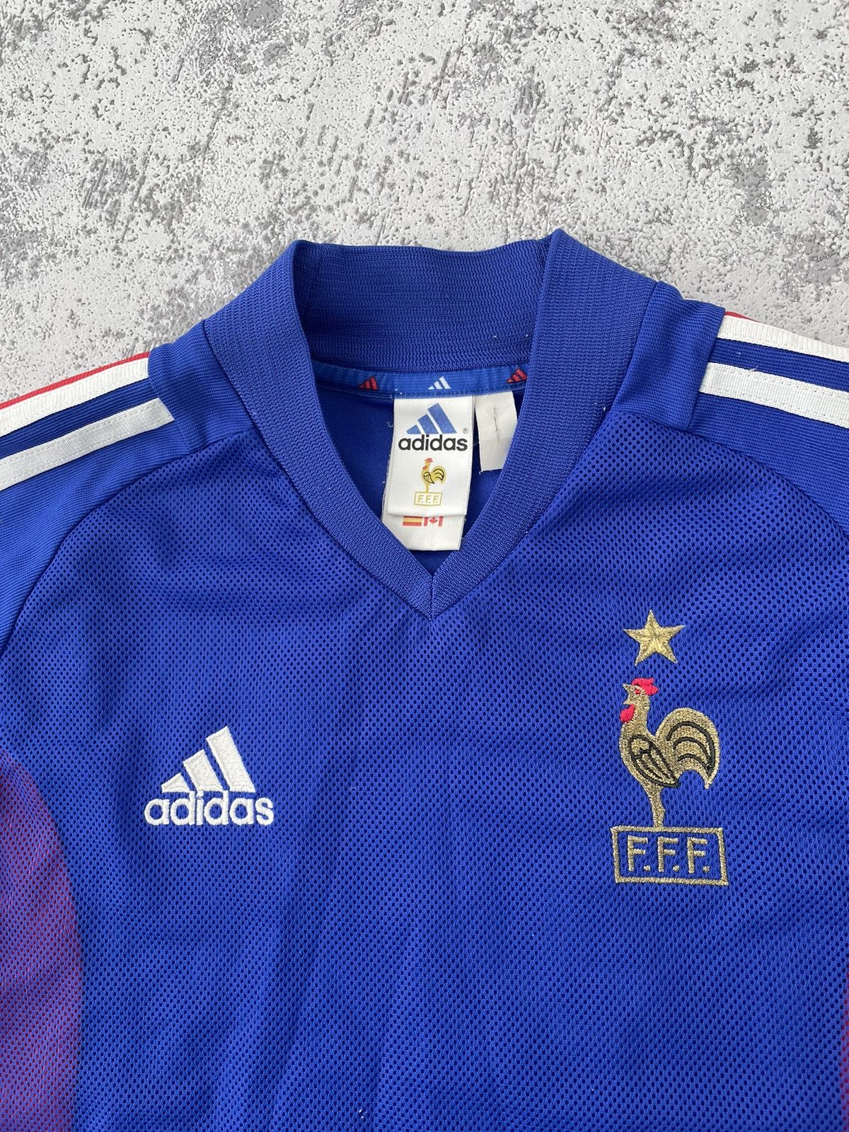 Adidas Vintage France 2002 Zidane Adidas Home Jersey Size US S / EU 44-46 / 1 - 3 Thumbnail