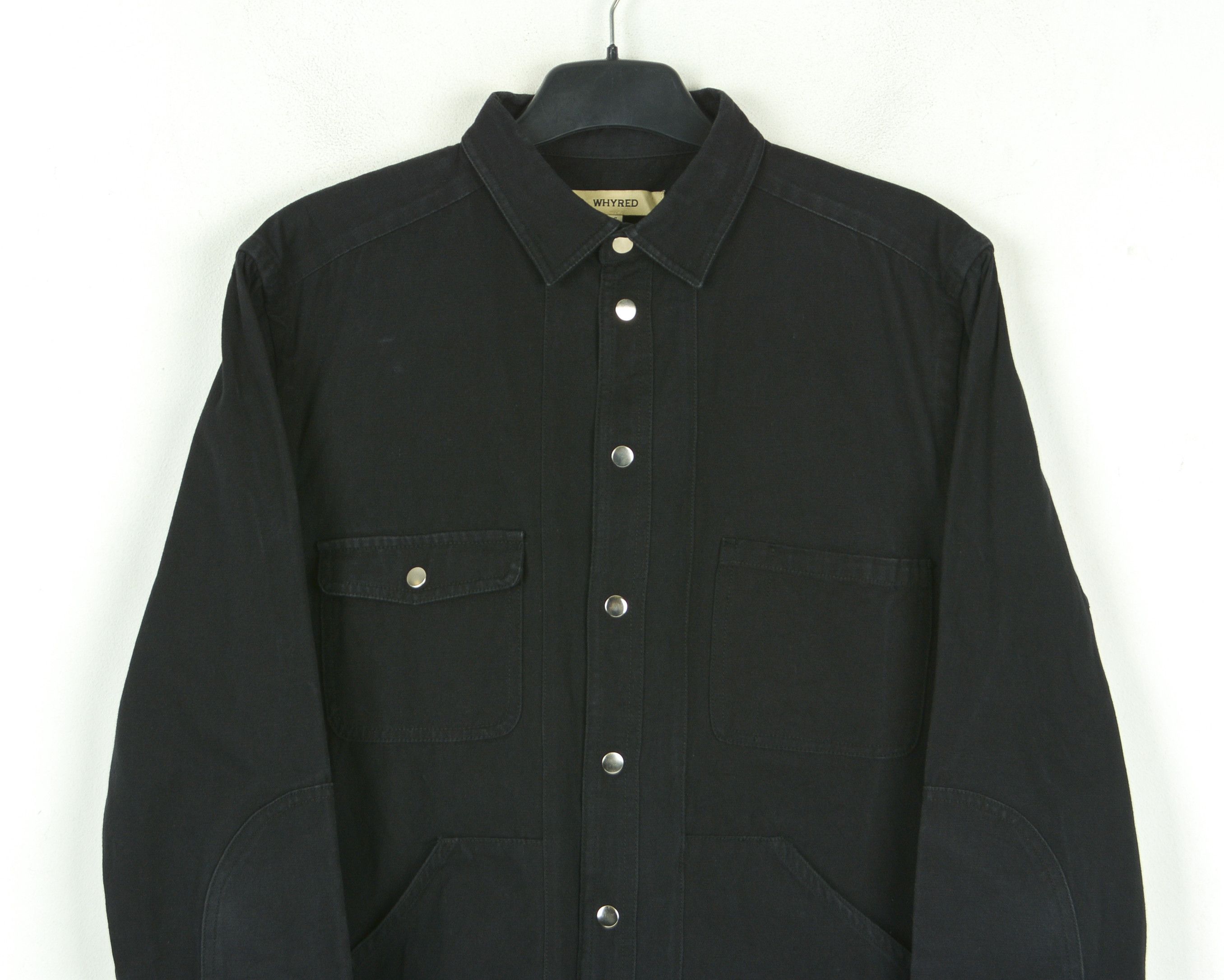 Whyred Mario Solid 46 over Shirt Jacket Black Casual Jacket XS S Size US S / EU 44-46 / 1 - 6 Thumbnail
