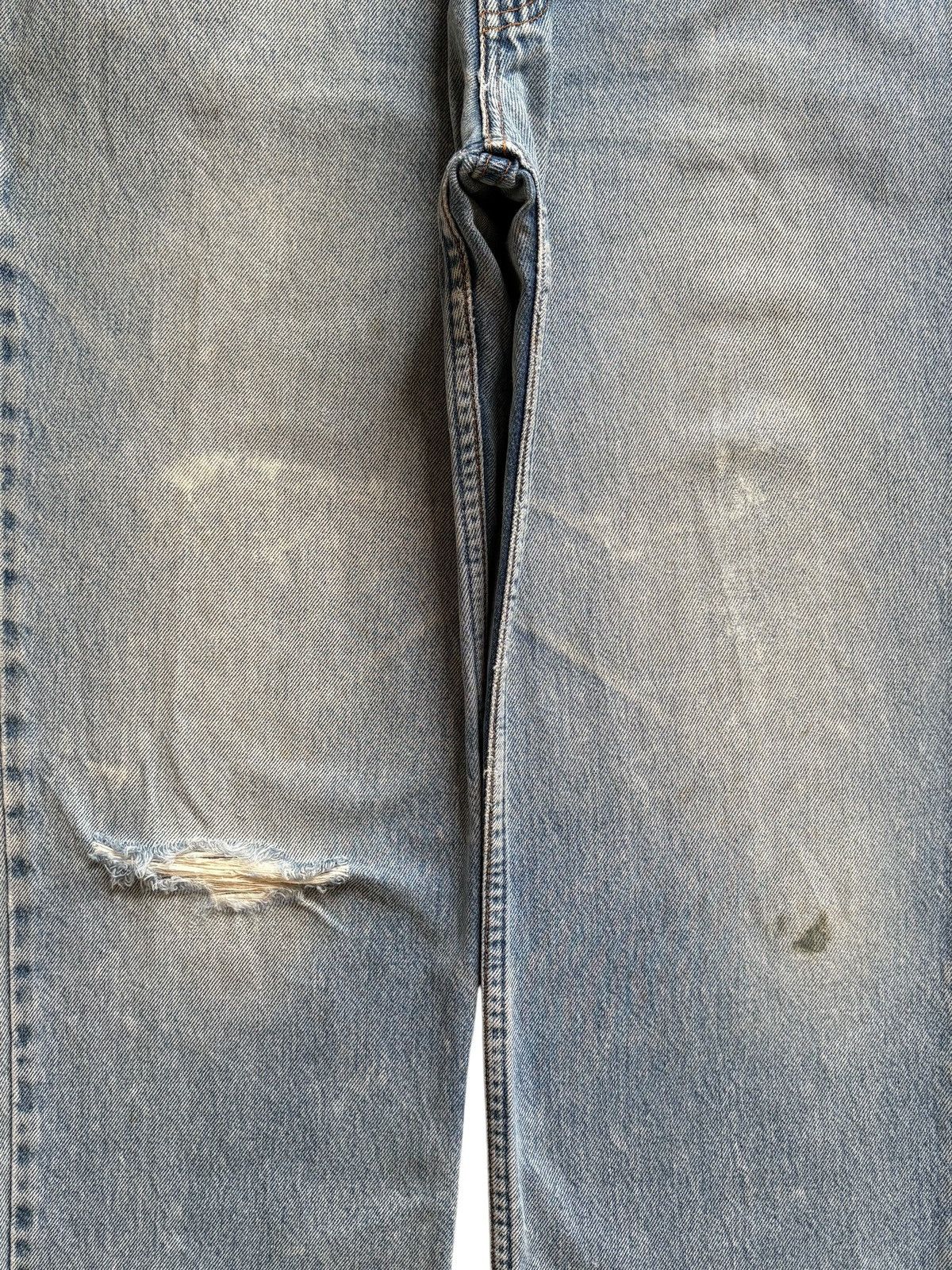Levi's Vintage 90s Levis 504 Faded Wash Distressed Loose Jeans Size US 35 - 5 Thumbnail