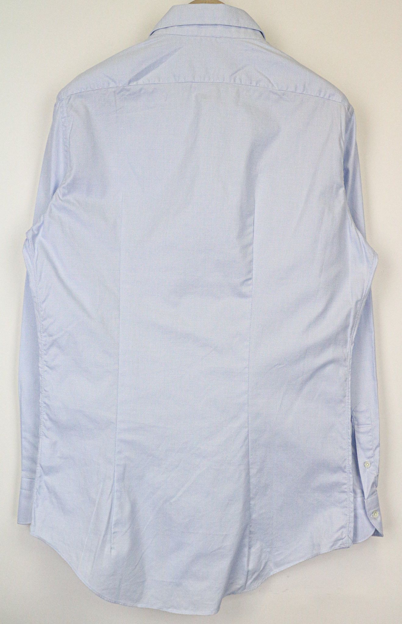 Suitsupply ~S Slim Blue Cotton Patterned Cutaway Shirt 77520 Size US S / EU 44-46 / 1 - 2 Thumbnail