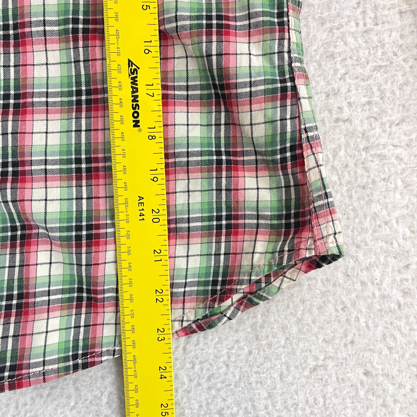 Polo Ralph Lauren Polo Ralph Lauren Shirt Womens Medium Pink Plaid Snap Button Long Sleeve 100% Cotton Size M / US 6-8 / IT 42-44 - 7 Thumbnail