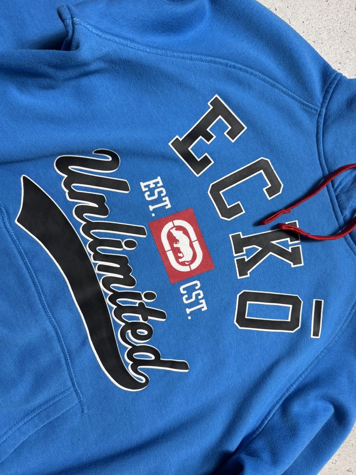 Ecko Unltd. Ecko Unlimited Hoodie Big Logo Size L Blue Size US L / EU 52-54 / 3 - 6 Thumbnail