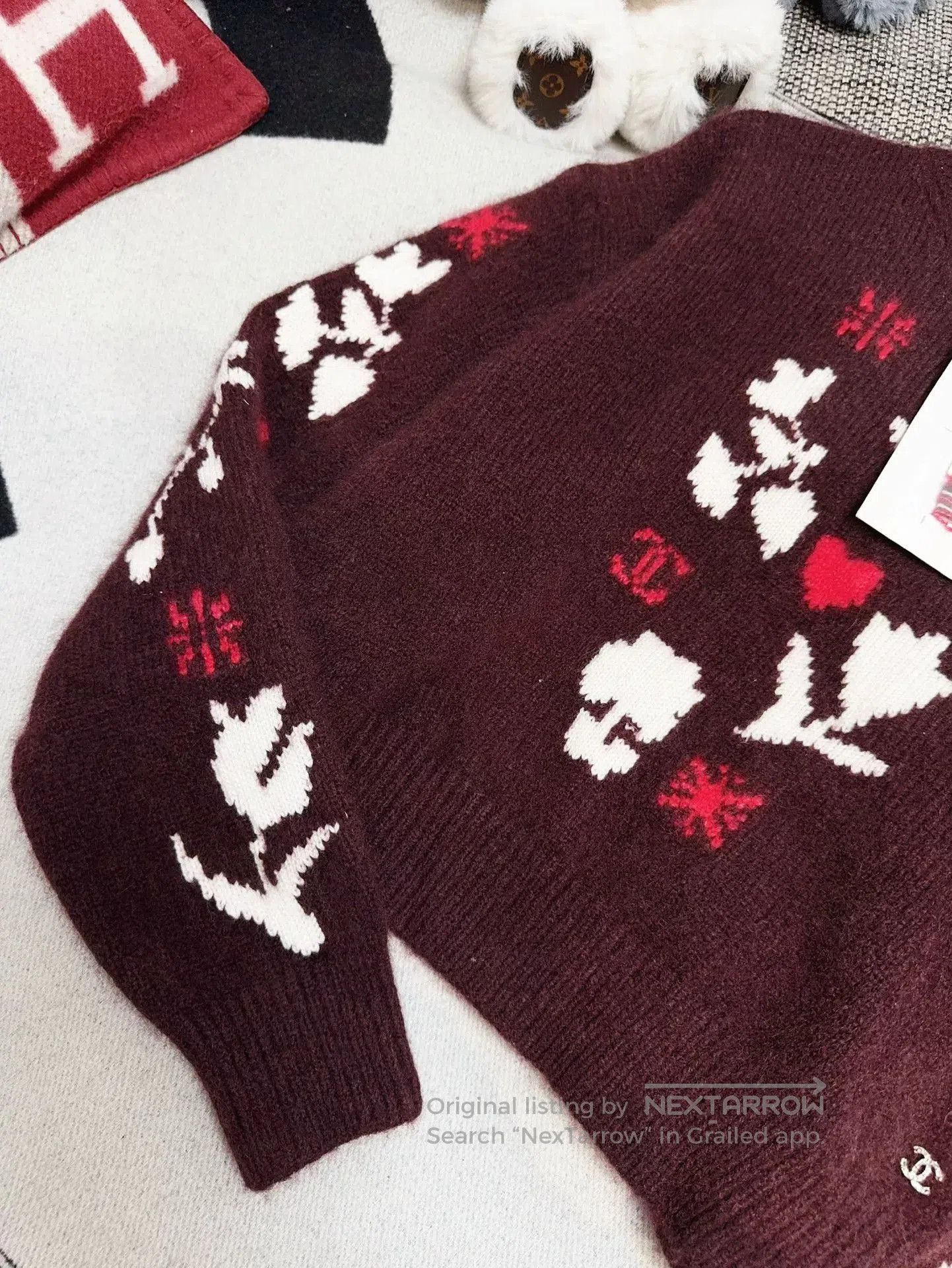 Chanel chanel coco neige floral knit sweater. Size US M / EU 48-50 / 2 - 4 Thumbnail
