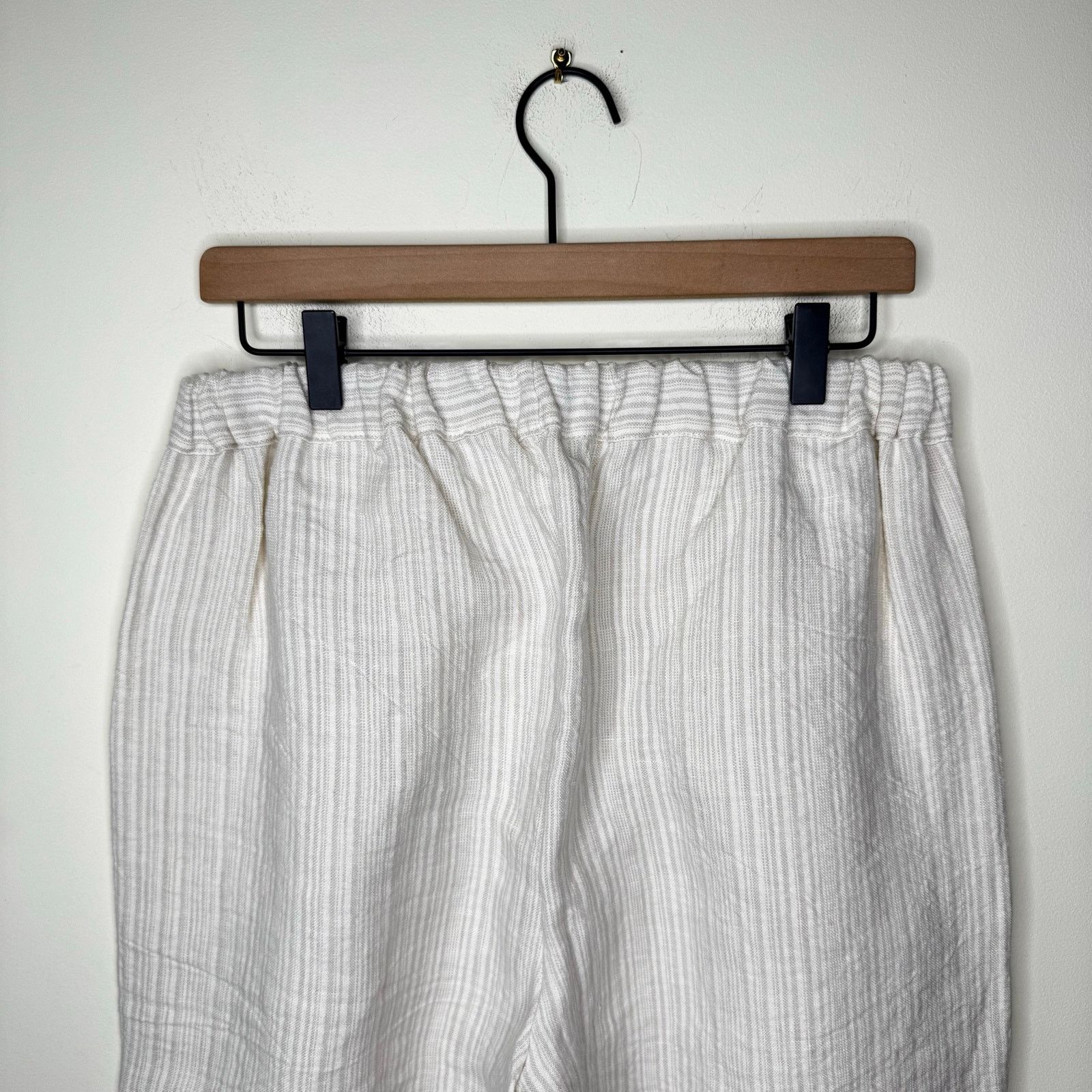 Other MOSKIDDOS 100% Linen Pull On Front Pleated Relaxed Fit Pants Size 30" / US 8 / IT 44 - 4 Thumbnail