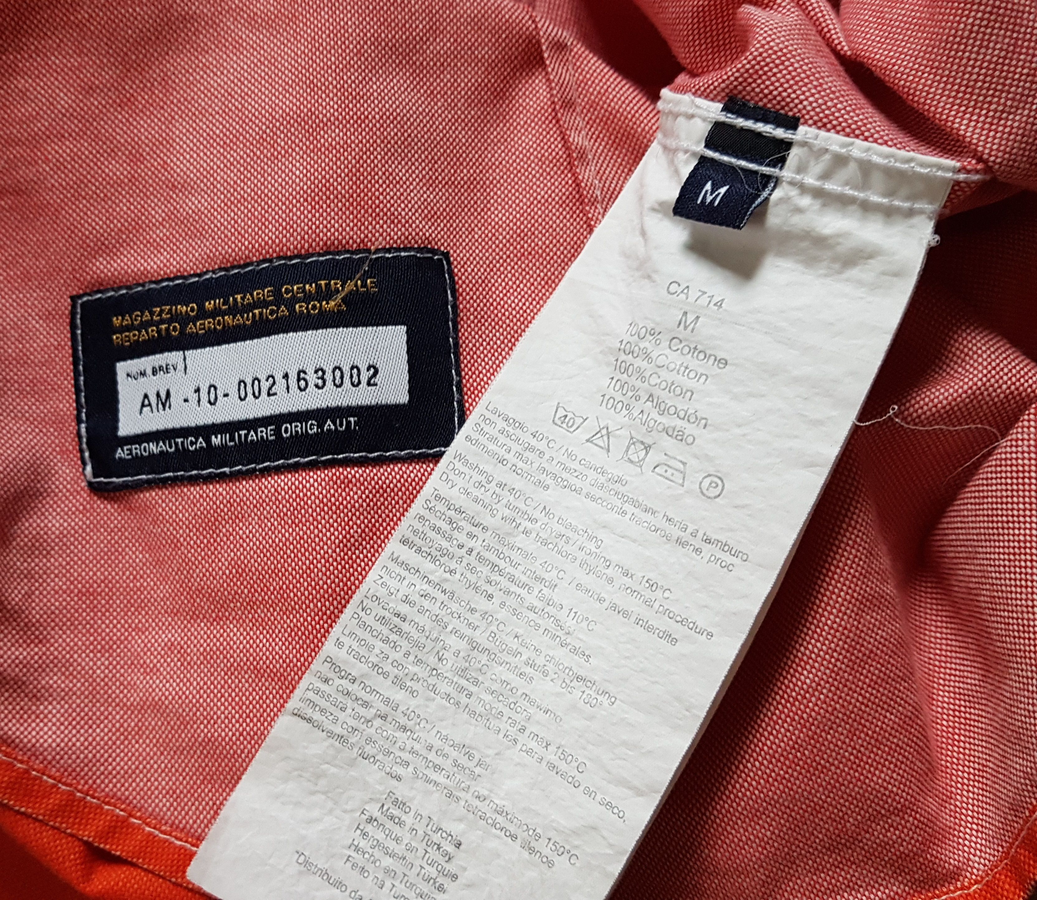 Aeronautica Militare Aeronautica Militare Orange Shirt sz M Size US M / EU 48-50 / 2 - 11 Thumbnail