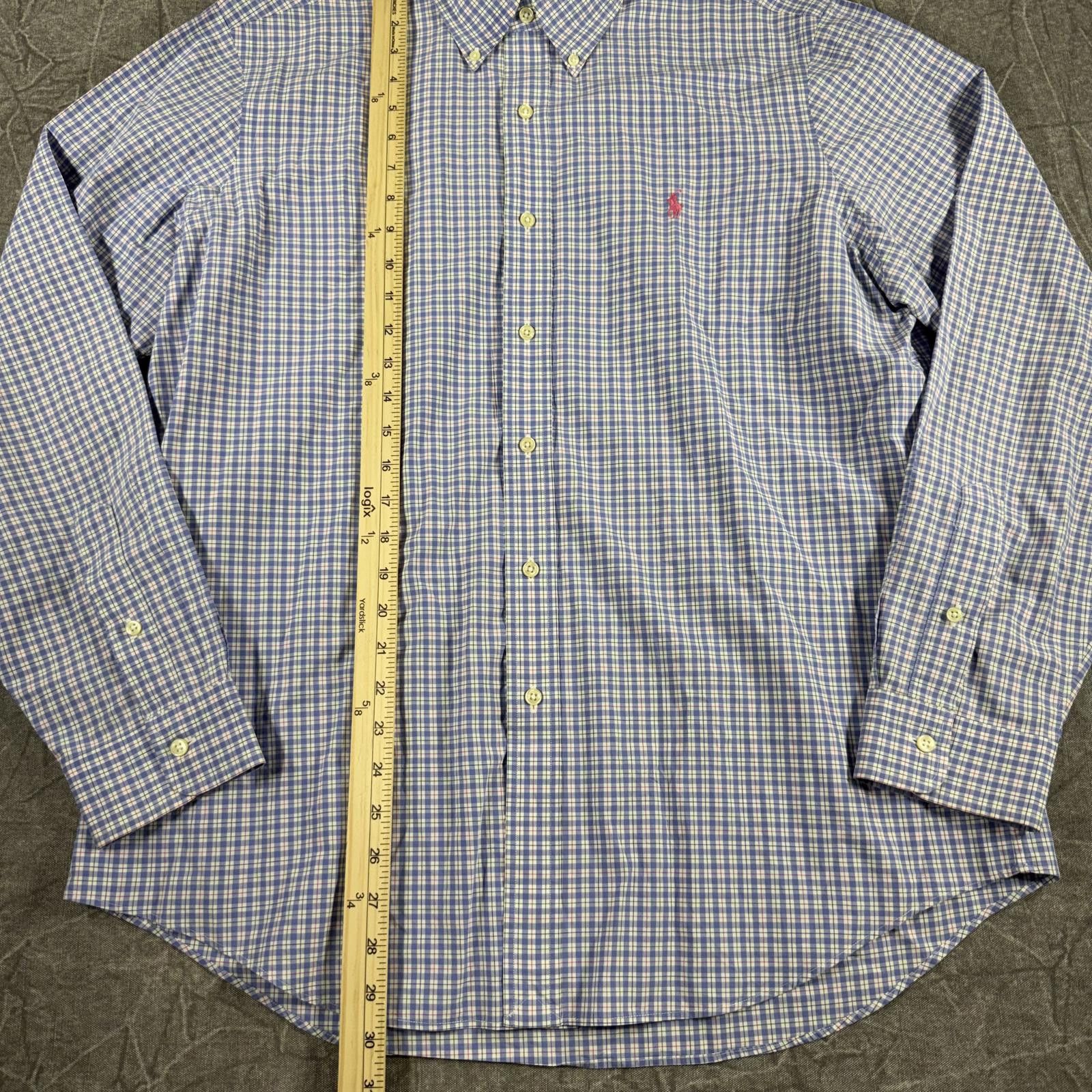 Polo Ralph Lauren Ralph Lauren Shirt Men's L Blue Pink Green Plaid Button Size US L / EU 52-54 / 3 - 3 Thumbnail