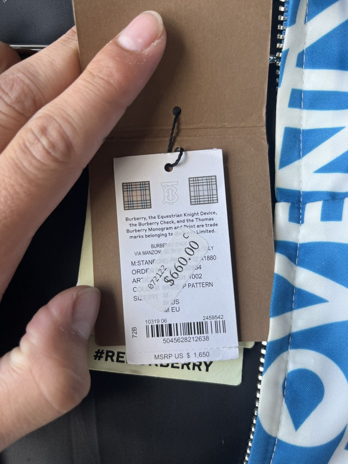 Burberry NEW BURBERRY RAIN CAPSULE STANFORD ANORAK JACKET SIZE M Size US M / EU 48-50 / 2 - 11 Thumbnail